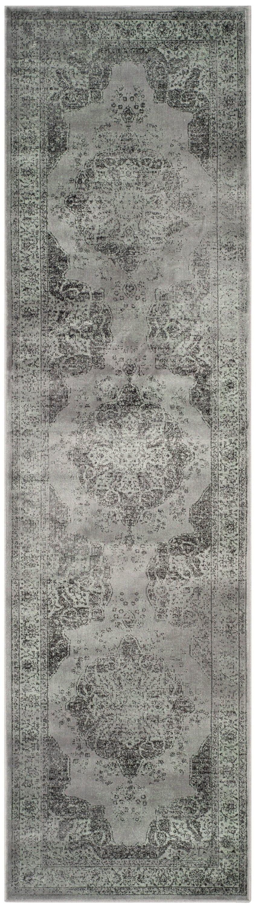 SAFAVIEH Vintage Lamont Traditional Runner Rug, Grey/Multi, 2'2" x 16'