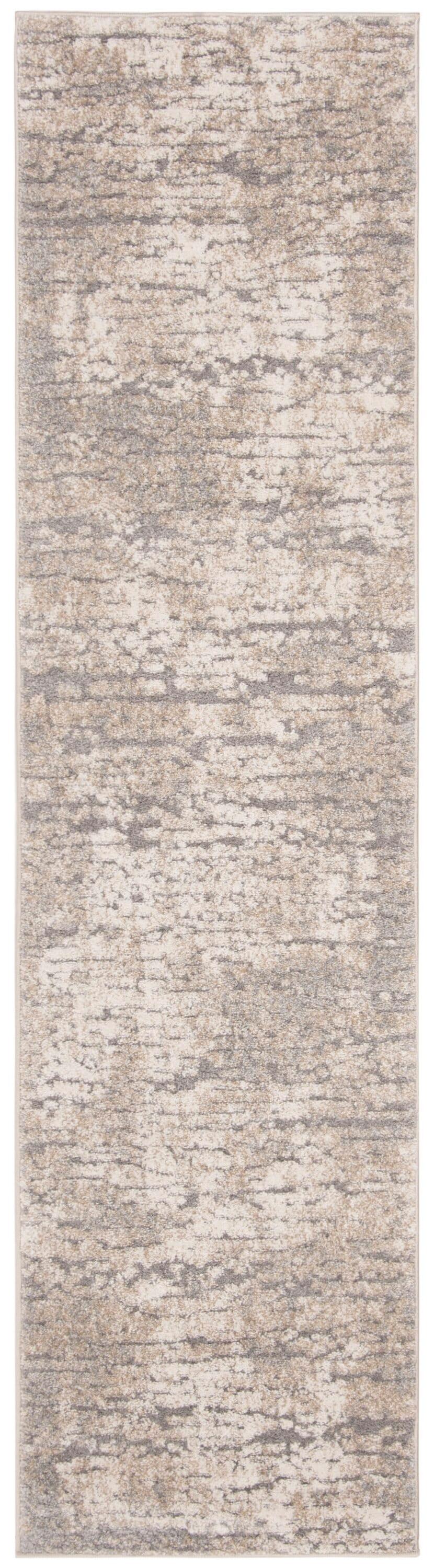 Spirit 100 SPR126 Power Loomed Indoor Runner Rug - Taupe/Ivory - 2'x8' - Safavieh