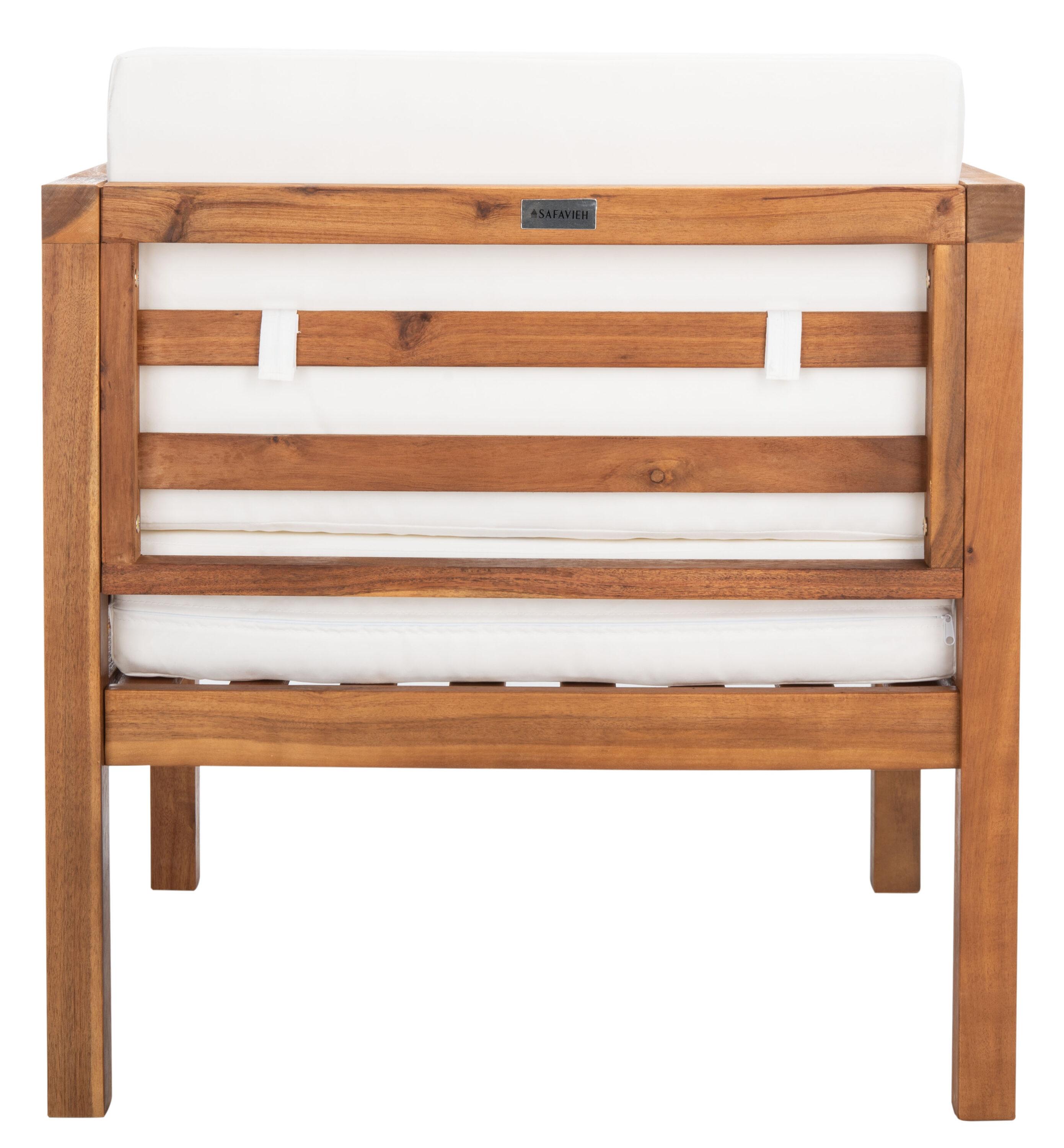 Kinnell Outdoor Armchair Indoor/Outdoor - PAT7301 - Natural/Beige - Safavieh