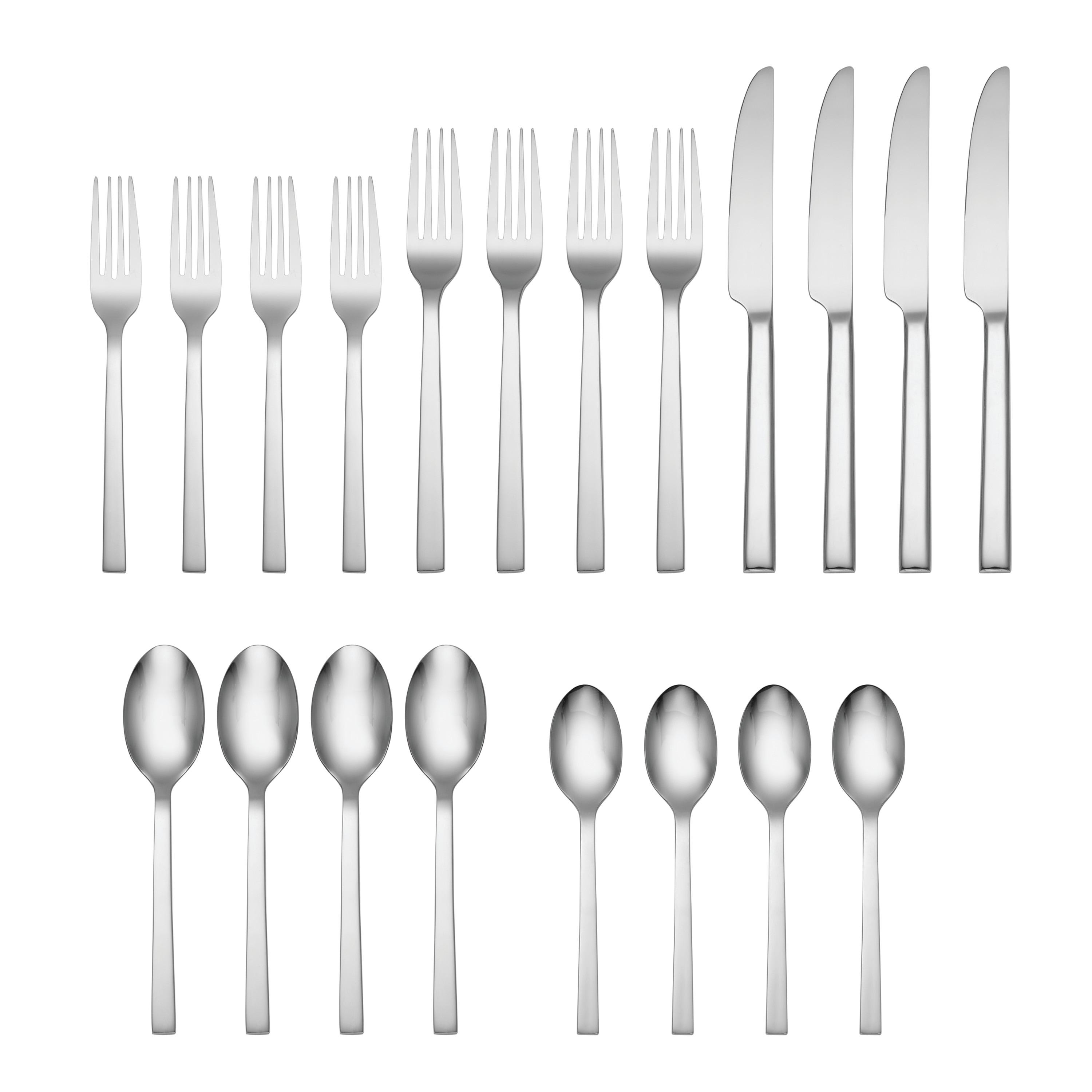 Oneida 20pc Stainless Steel Chef's Table Silverware Set