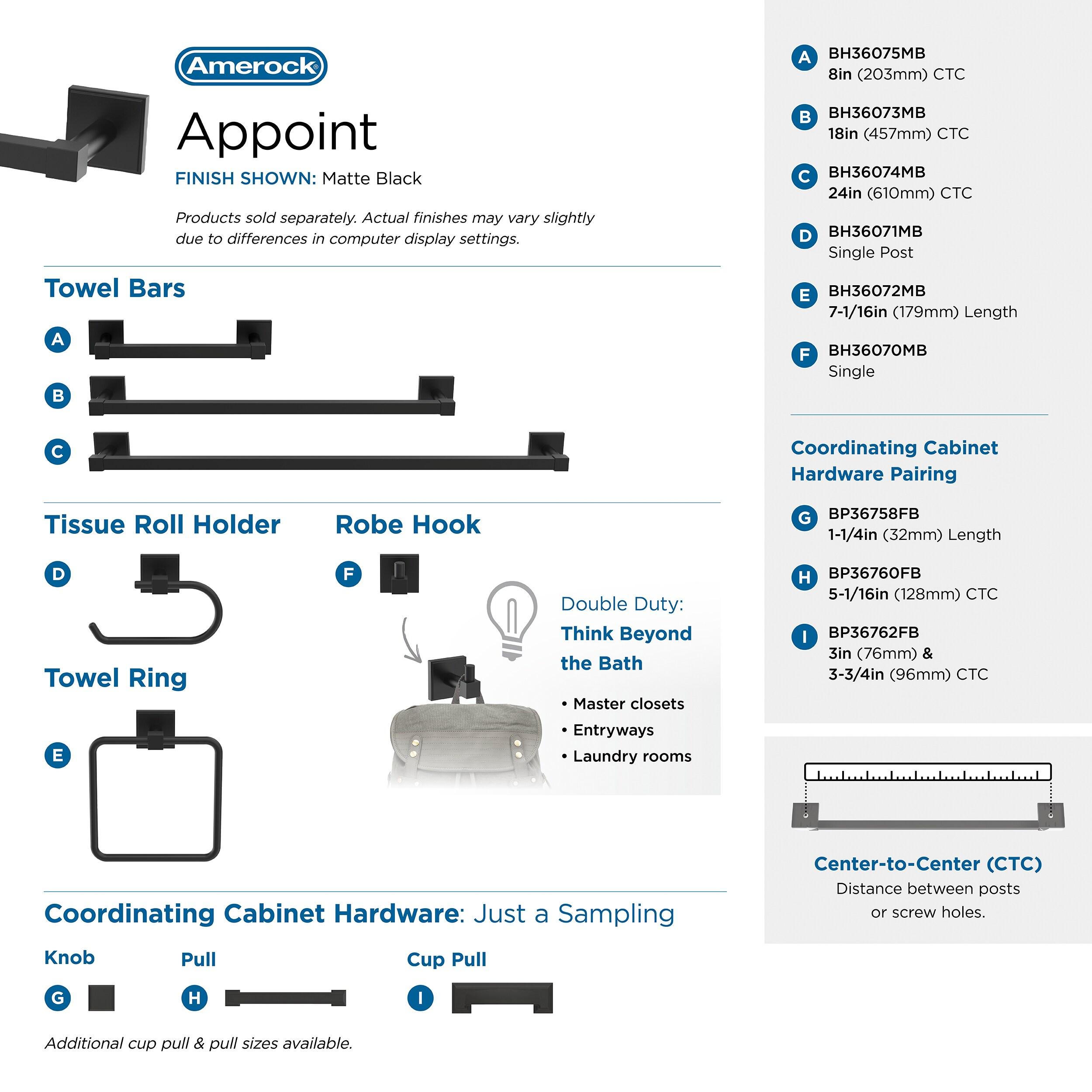 Appoint 25.87" Wall Mounted Towel Bar
