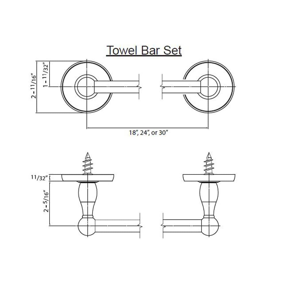 500 Series 1 Wall Towel Bar