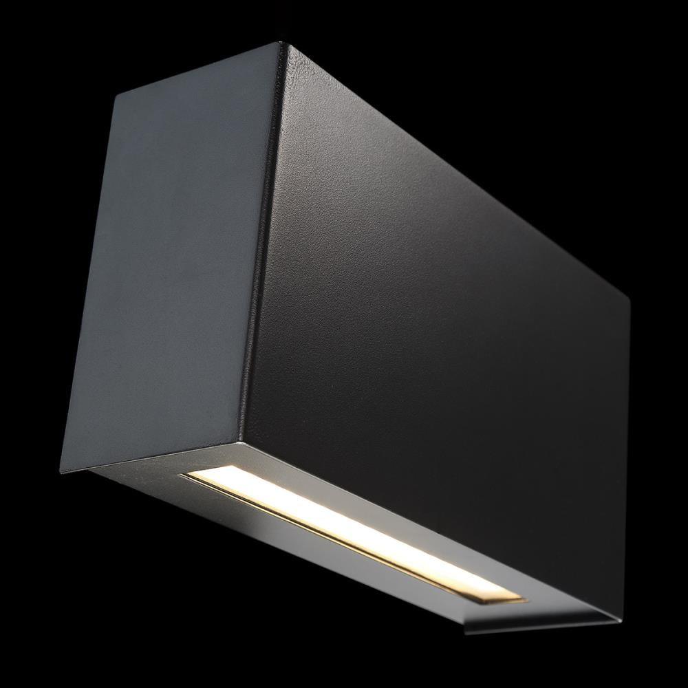 Black Aluminum Dimmable Direct Wired Electric Sconce