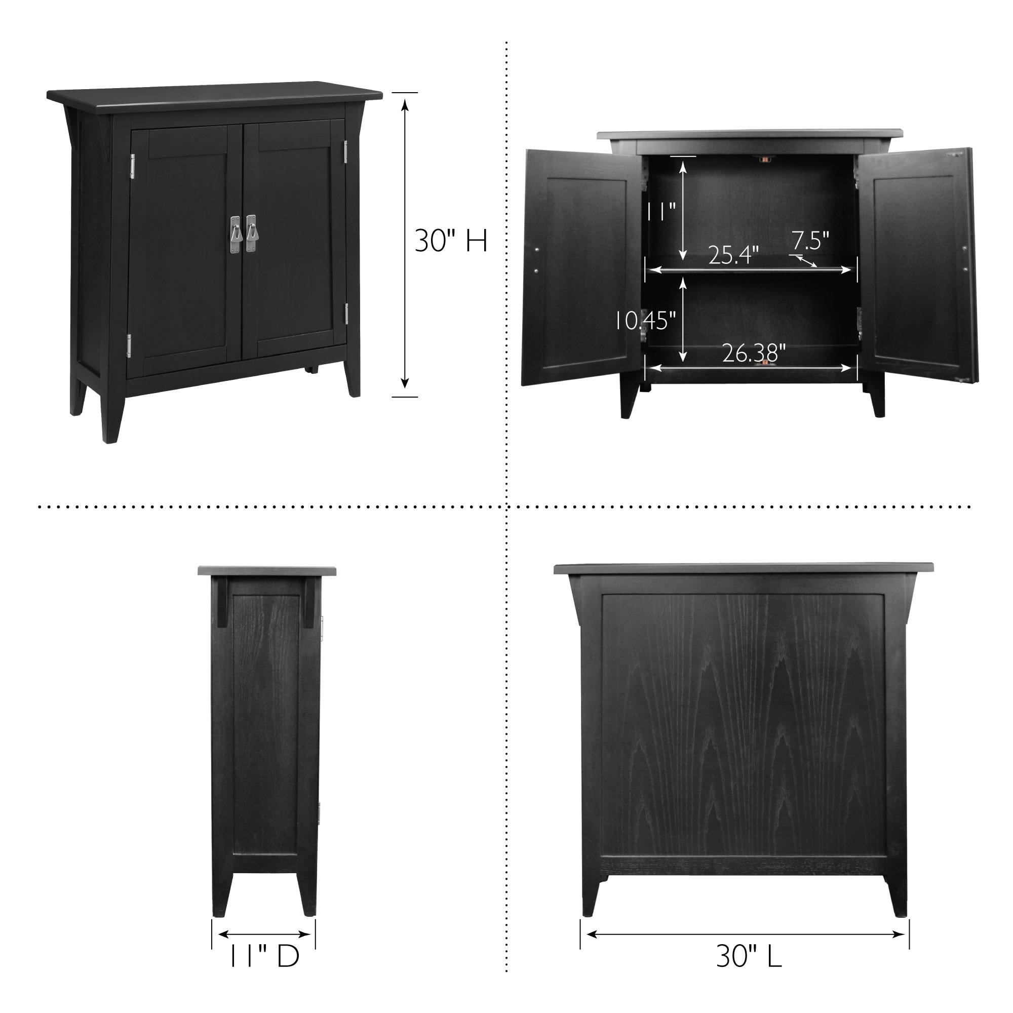 Mission Solid + Manufactured Wood Foyer Hall Cabinet Stand