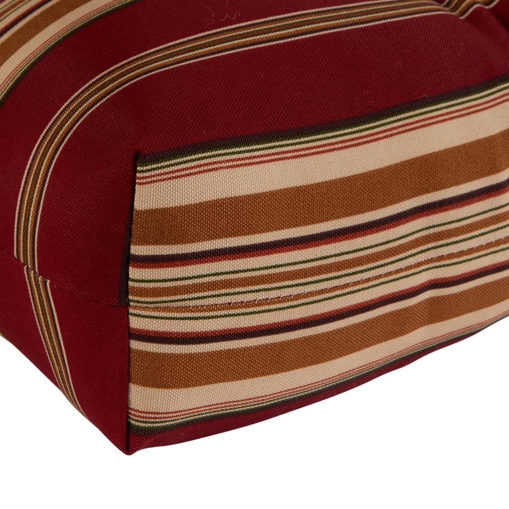 Greendale Home Fashions Roma Stripe 42 x 21 in. Outdoor Reversible Tufted Chair Cushion