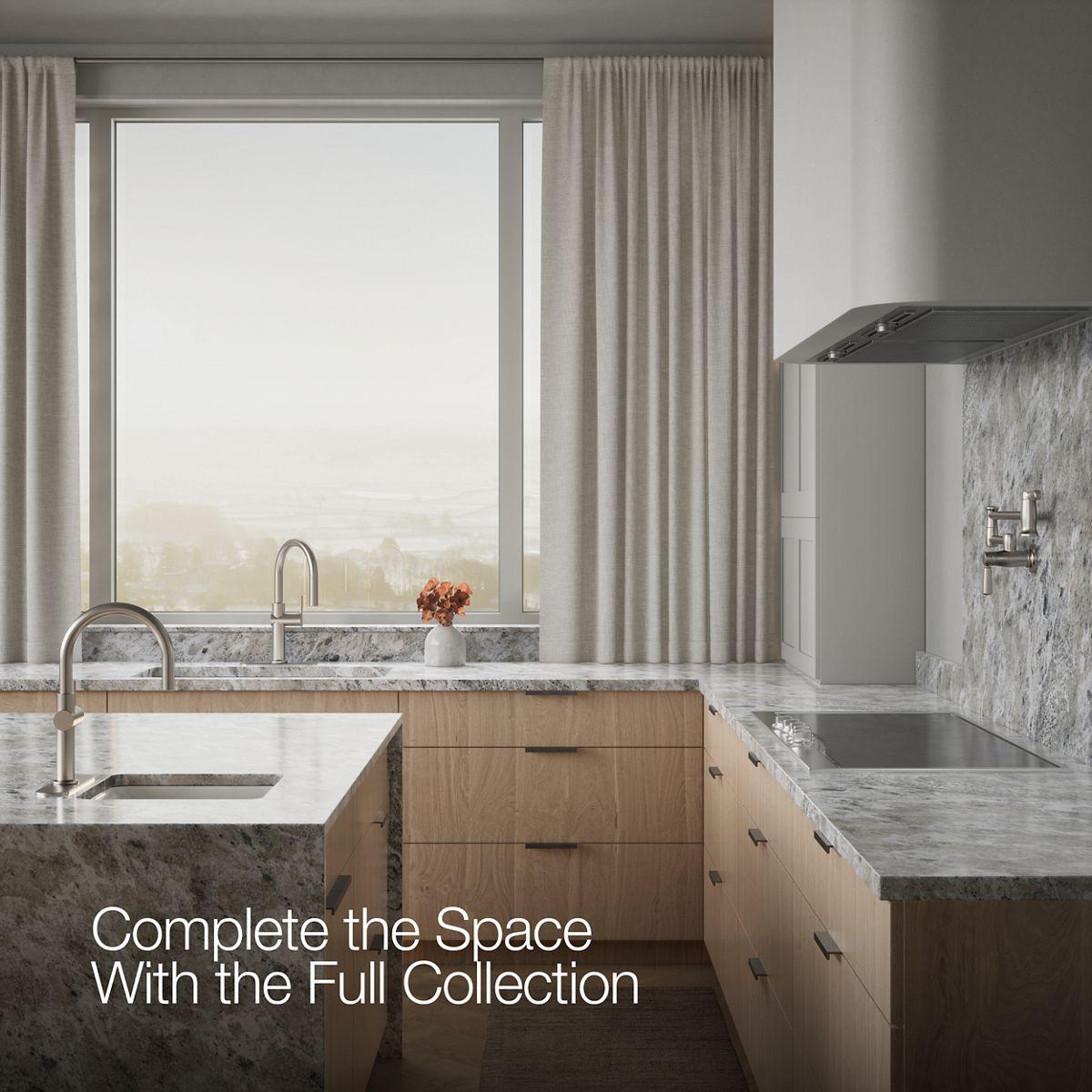 Kohler Crue Single Handle Pull Down Kitchen Faucet with Three-Function Pull Down Sprayer