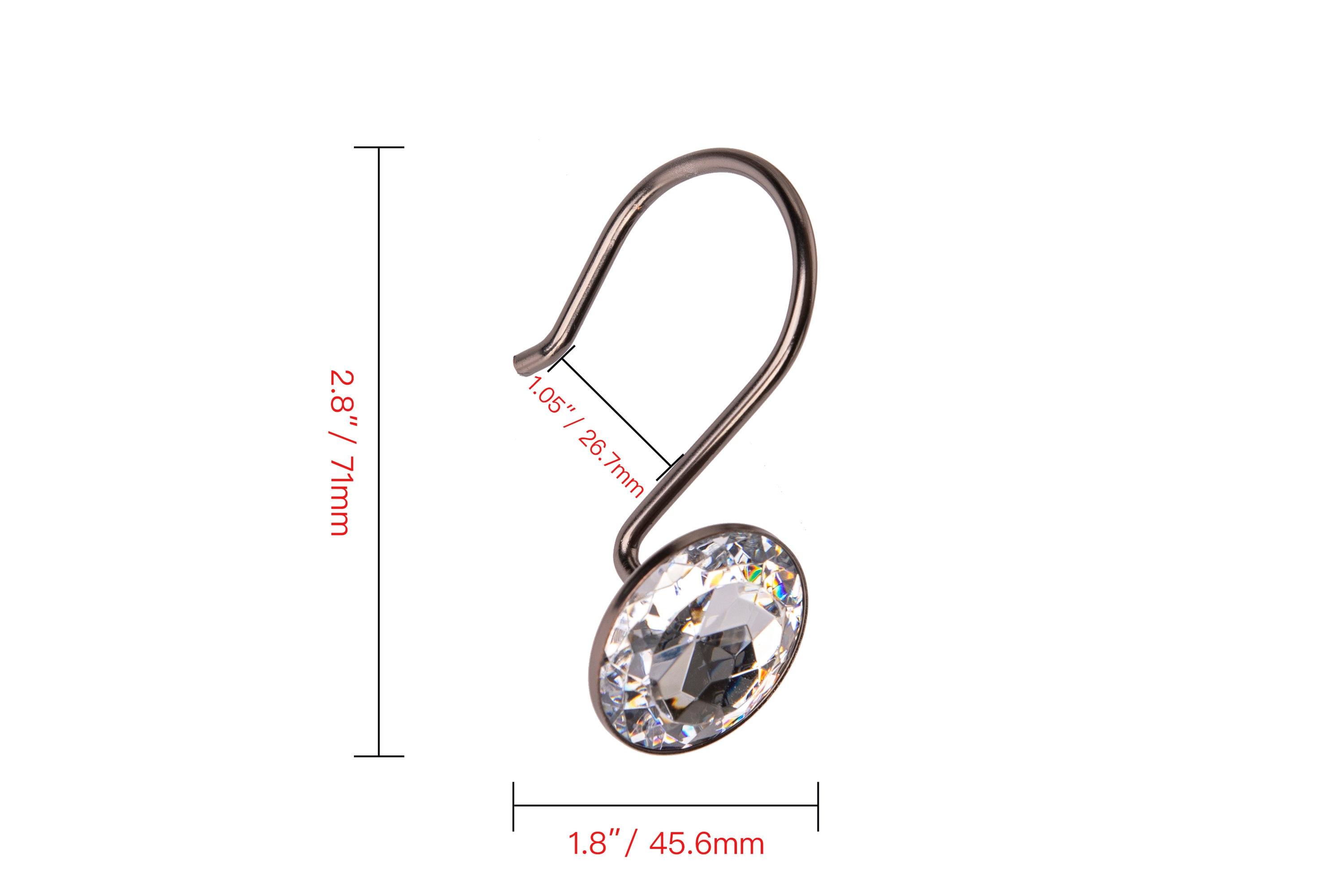 Utopia Alley Steel Shower Curtain Hook (Set of 12)