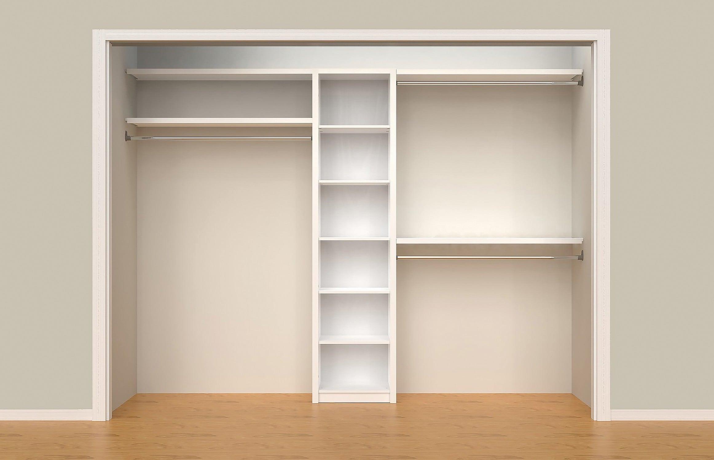 SpaceCreations 44" W - 115" W Closet System Starter Kit