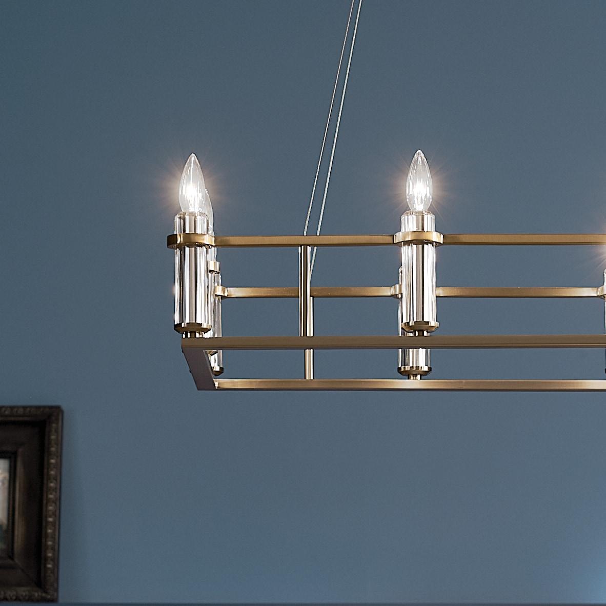 Kichler Lighting Rosalind 12 - Light Chandelier in  Brushed Natural Brass