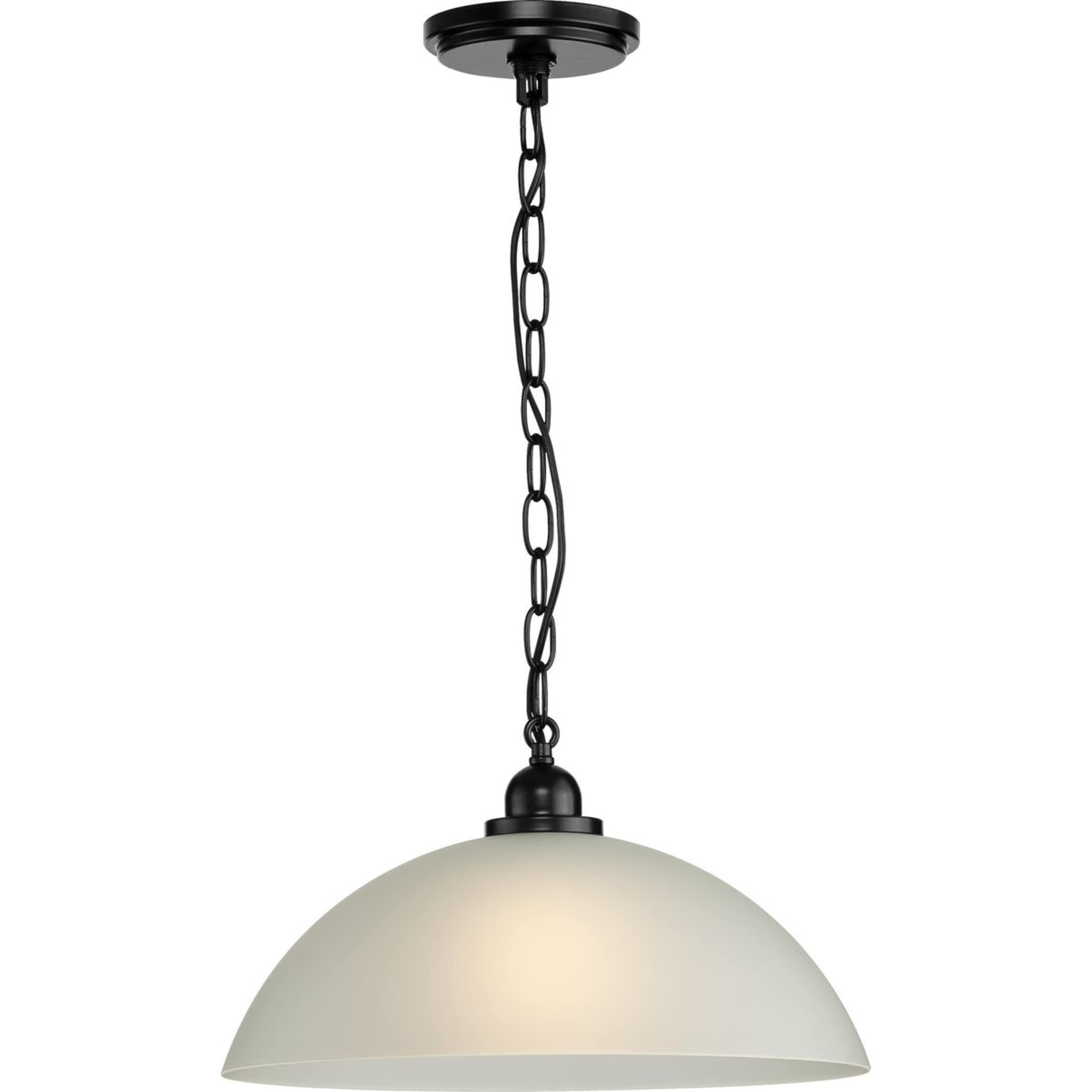 Progress Lighting P500149 Classic Dome Pendant 15" Wide Pendant - Black