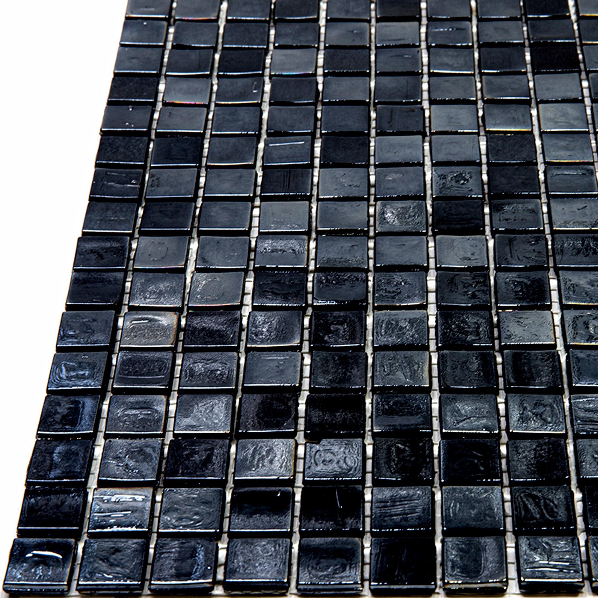 Skosh 0.6" x 0.6" Glass Grid Mosaic Wall & Floor Tile