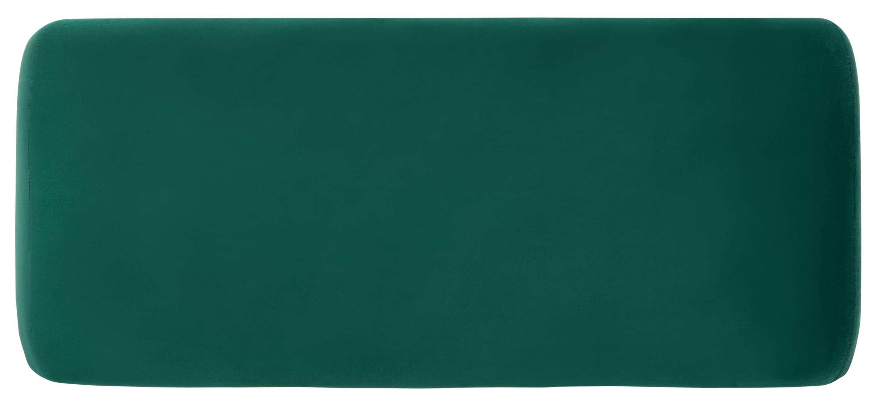 SAFAVIEH Tenko Modern Solid Glam Accent Bench, Emerald