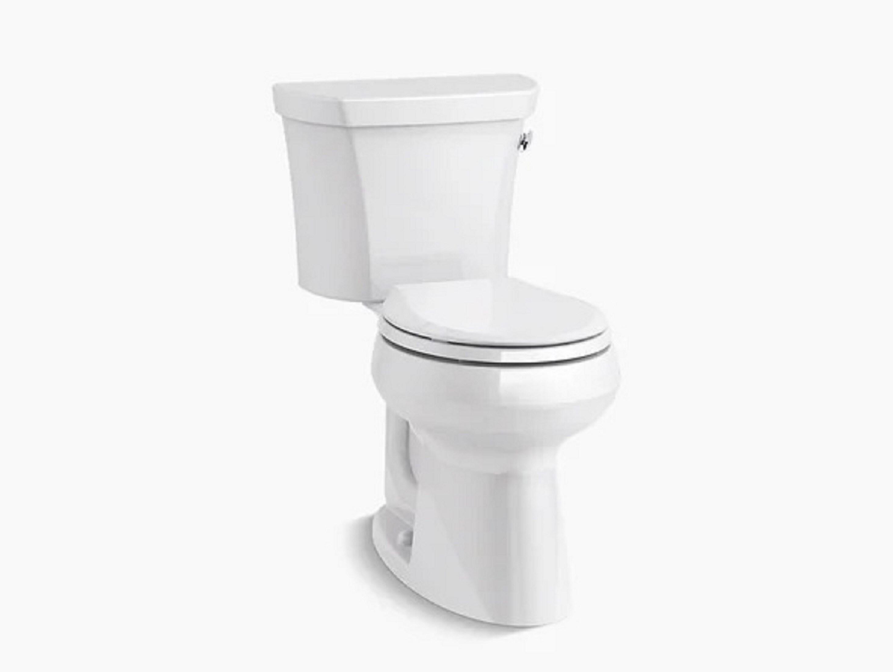 Kohler Cachet Round-Front Toilet Seat with Quiet-Close Lid and Seat and Grip-Tight Bumpers K-4639-RL-0