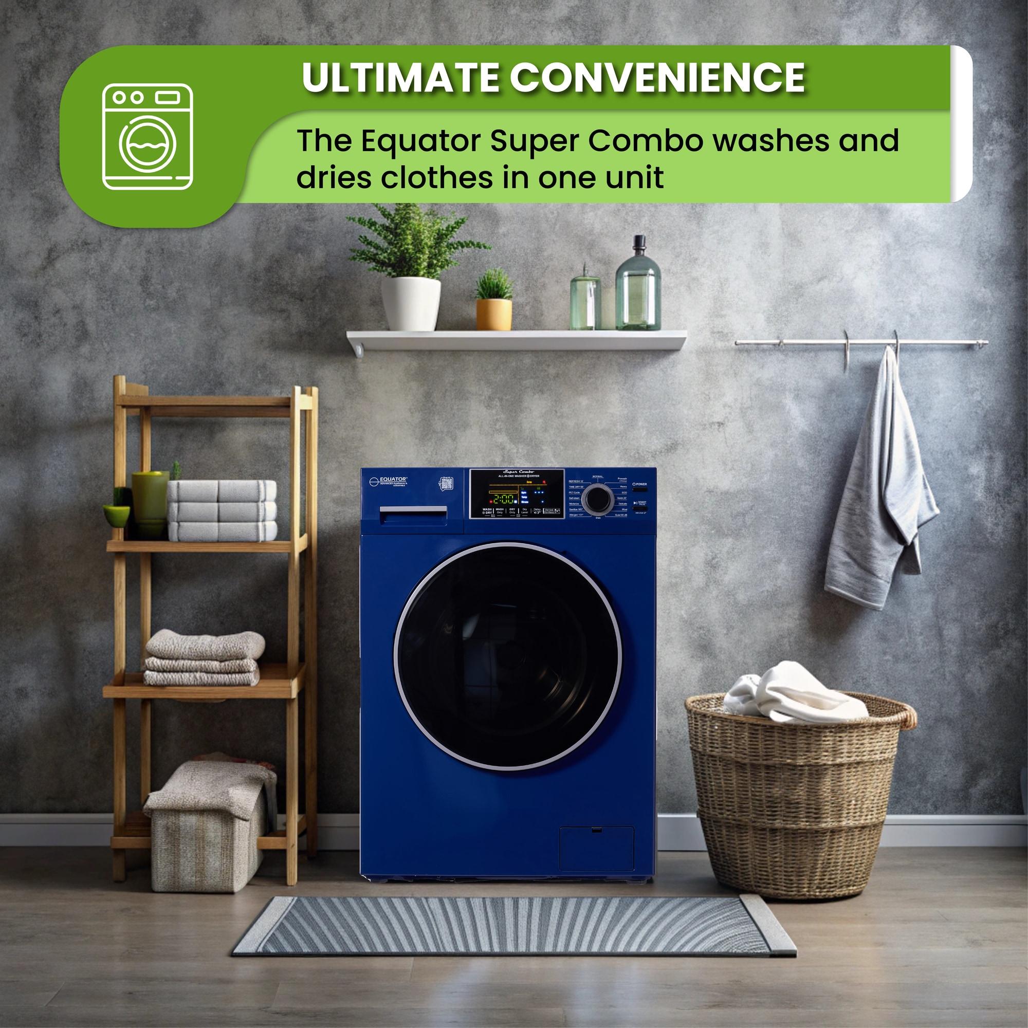 Equator All-In-One VENTED/VENTLESS Washer-Dryer 1.9cf/18lb SANITIZE 1400RPM 110V
