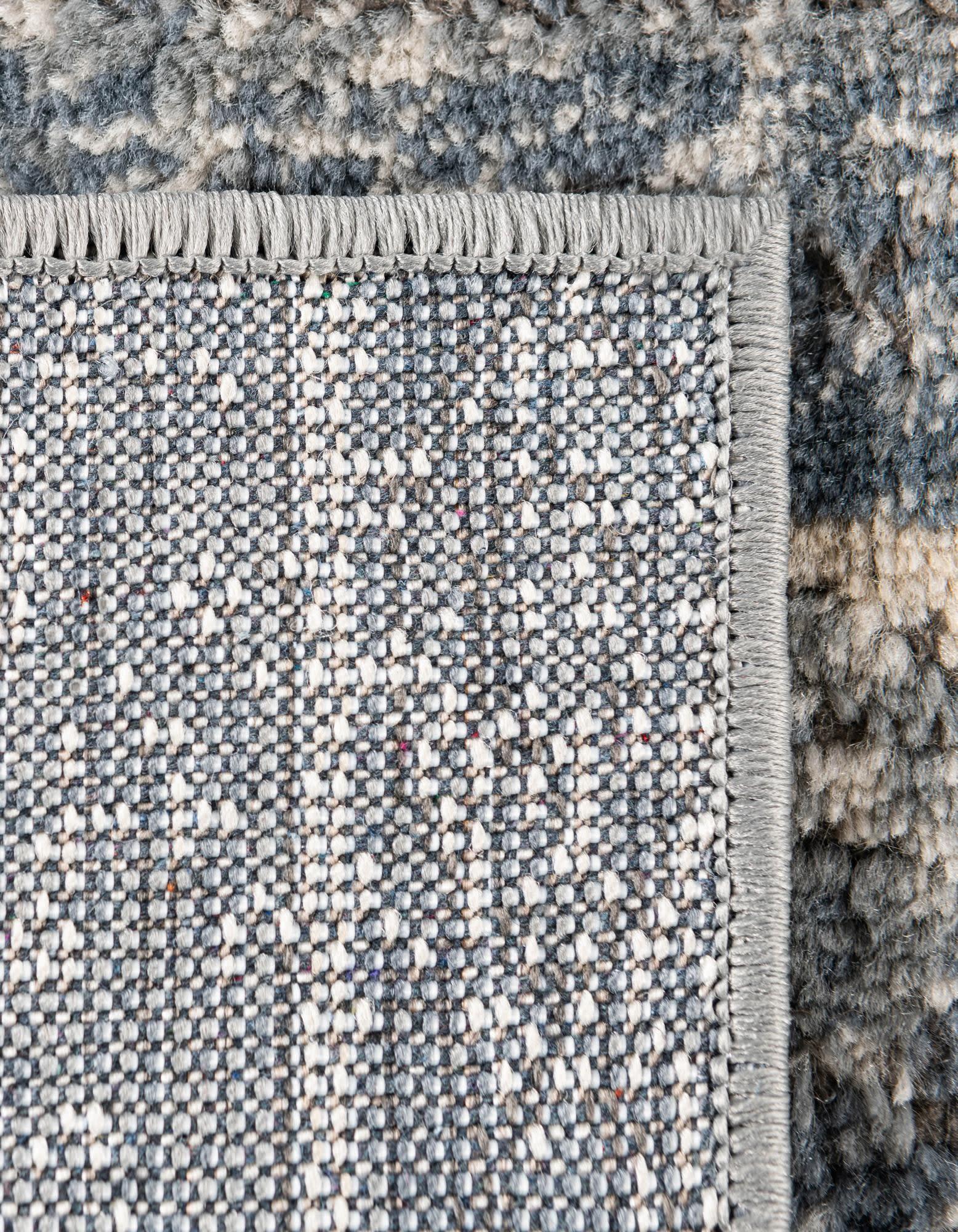Unique Loom Portland Collection Area Rug - Depoe (6' 1" x 9' Rectangle Blue/Beige)