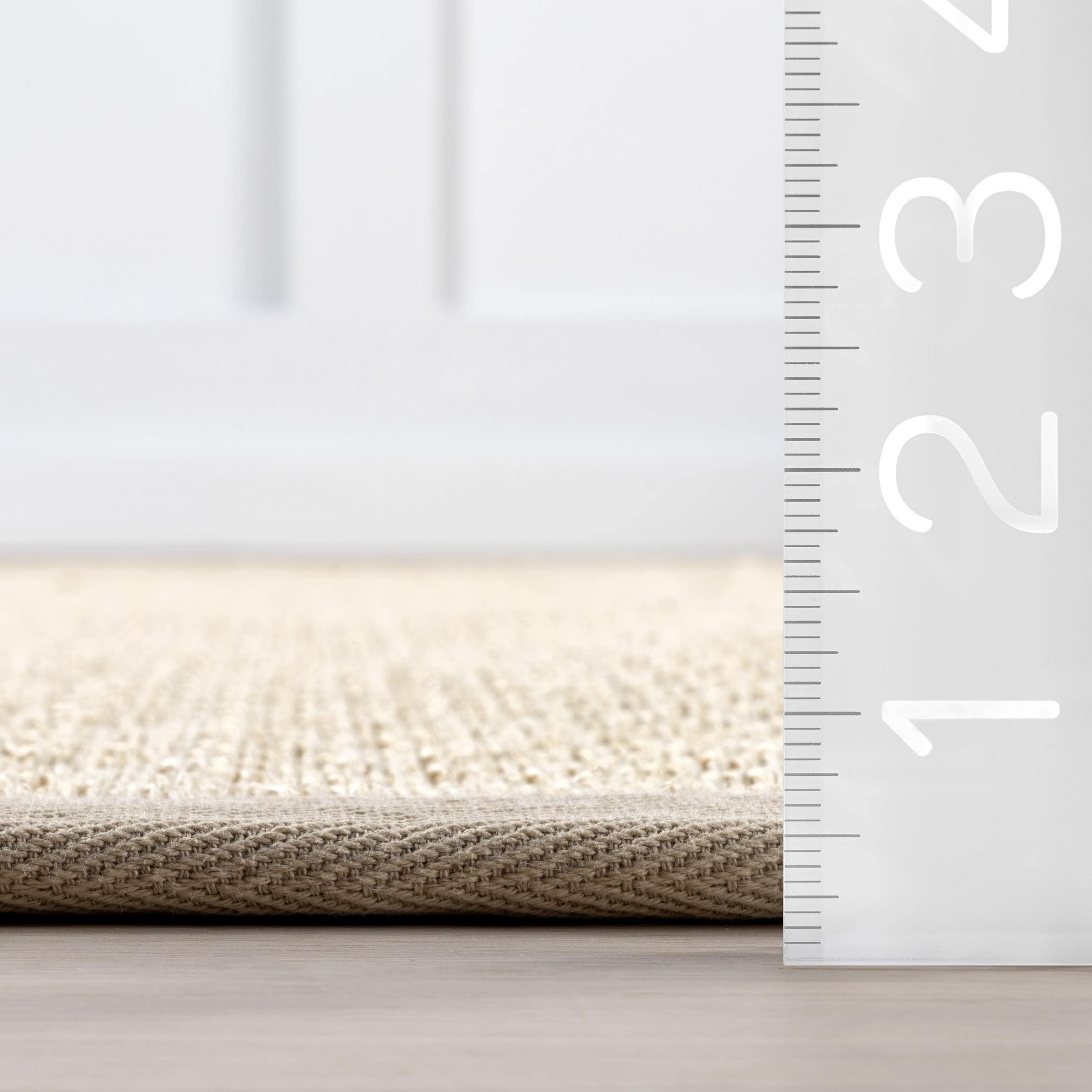 Proper Sisal and Wool Tan Area Rug