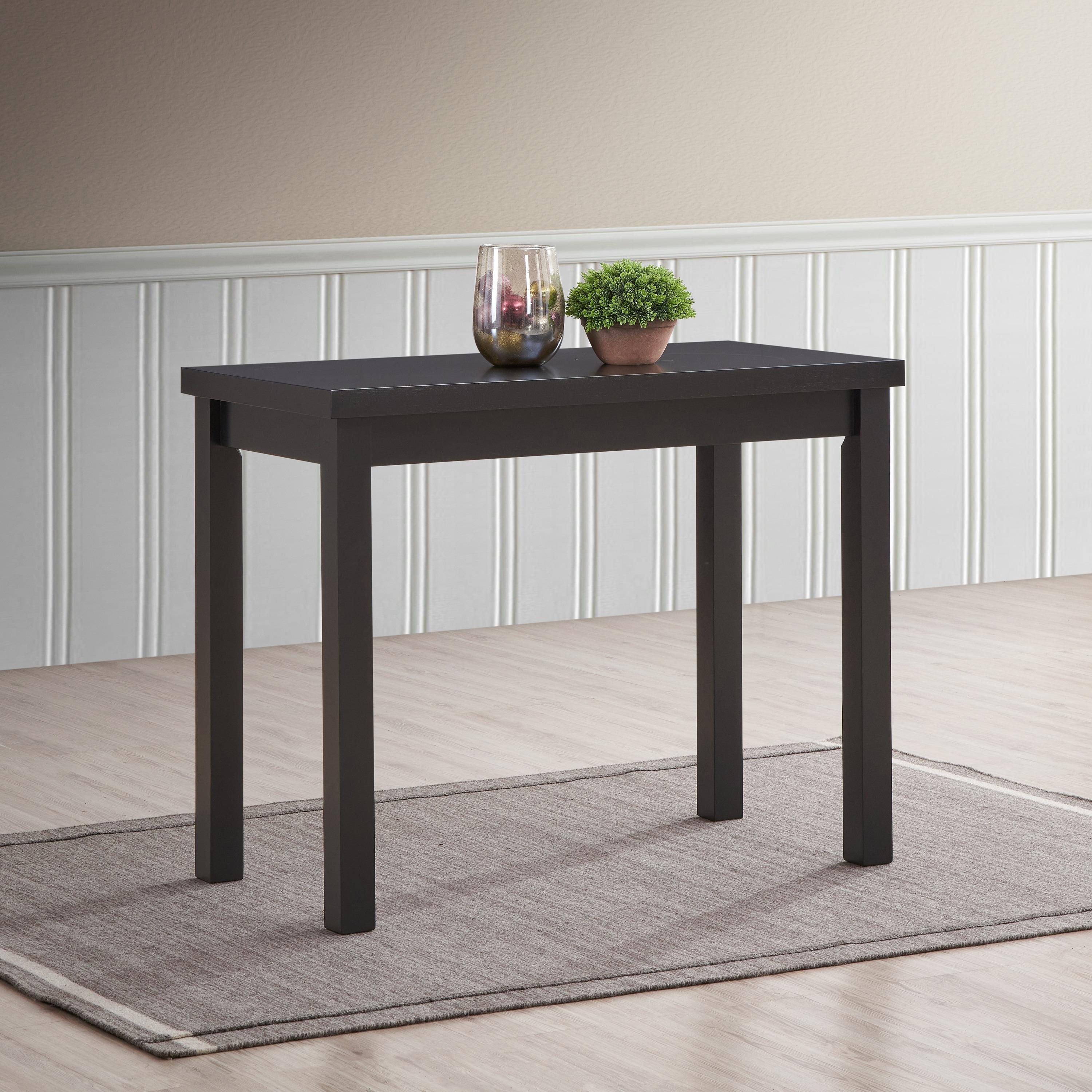 Carolina Living Beckett Thick Top Bar Table Antique Black: 36x24 Counter Height, MDF Composite, Seats 4