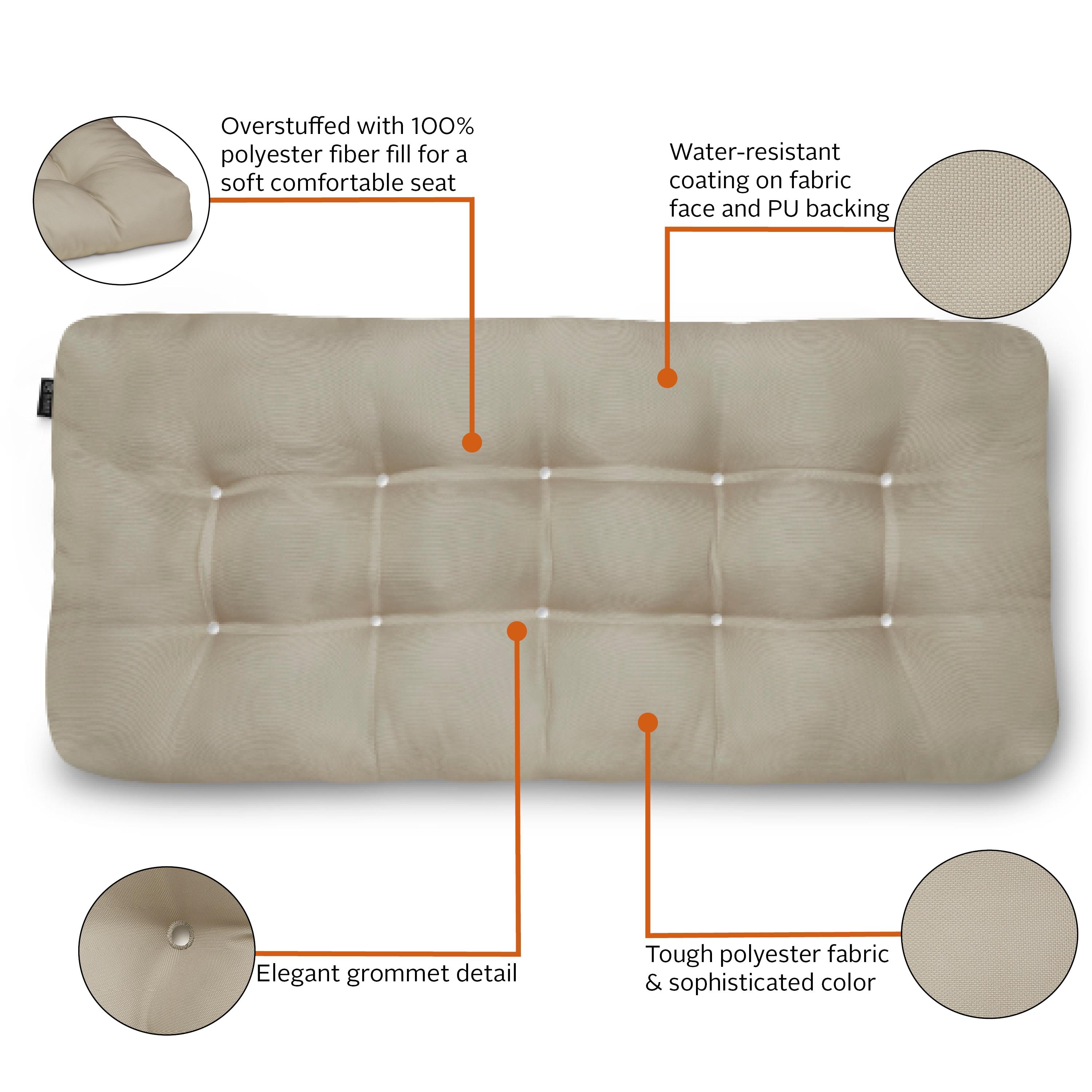 Bergholt Outdoor 5'' Bench Seat Cushion