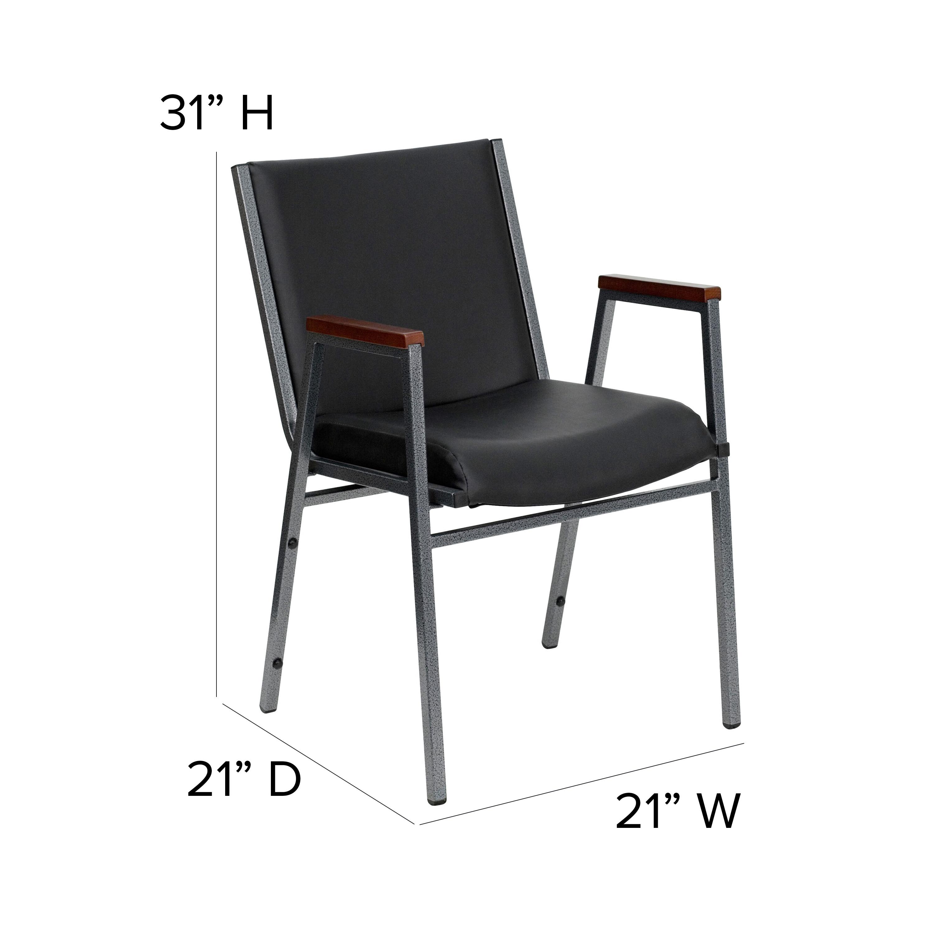 Offex Aliya Heavy Duty Stack Chair with Arms