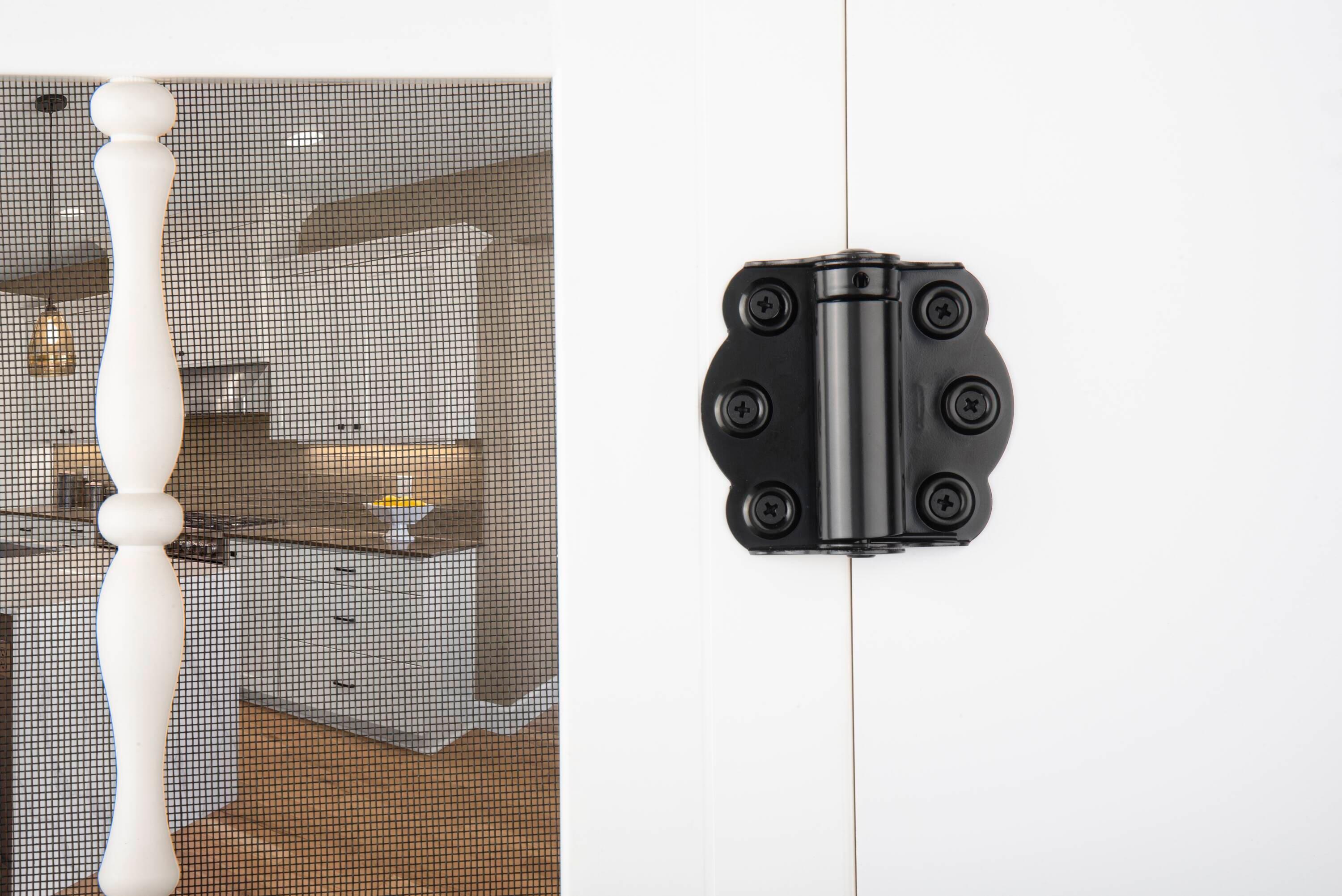 (3-Pk) Wright Products Adjustable  Self Closing Door Hinges Black 2-3/4" V226BL