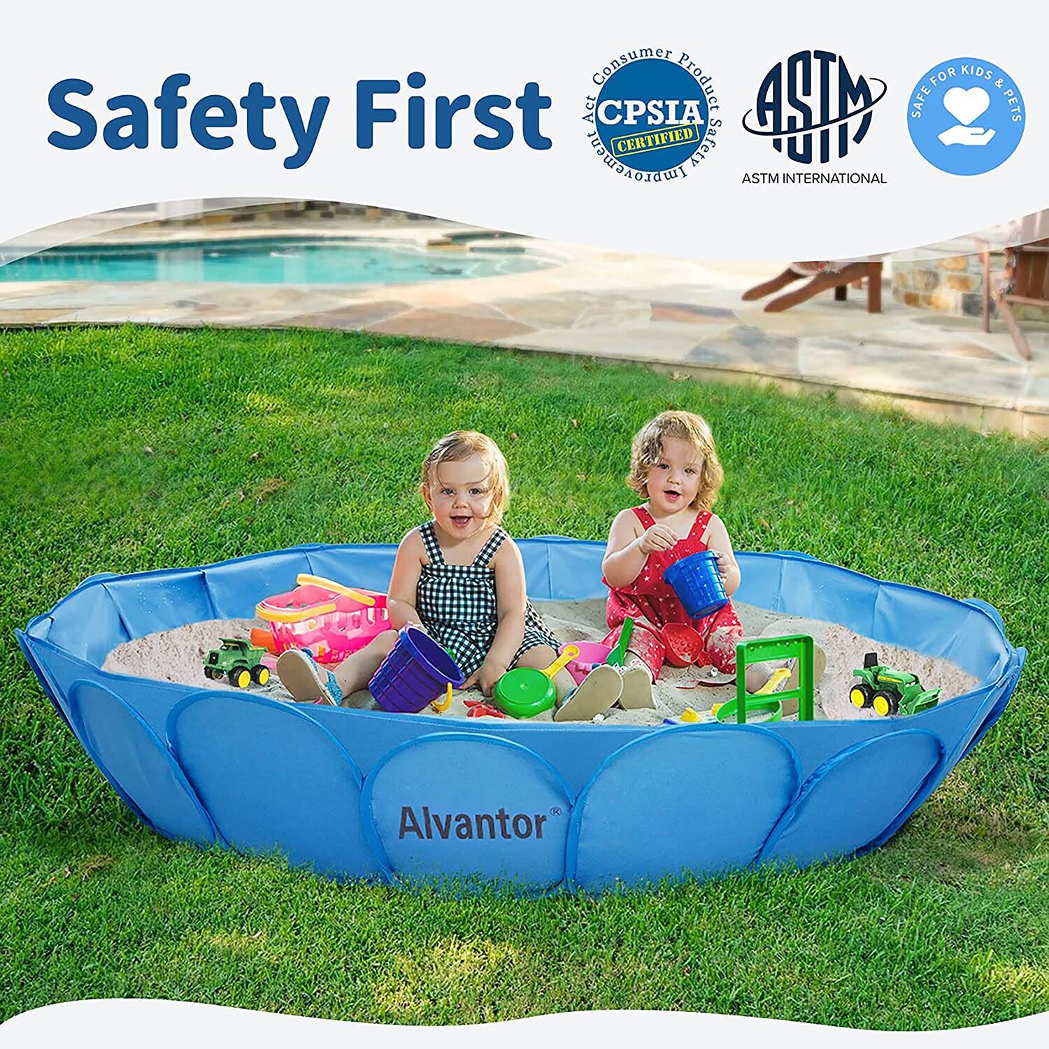 Alvantor Pet Swimming Pool Bathing Tub Portable XL