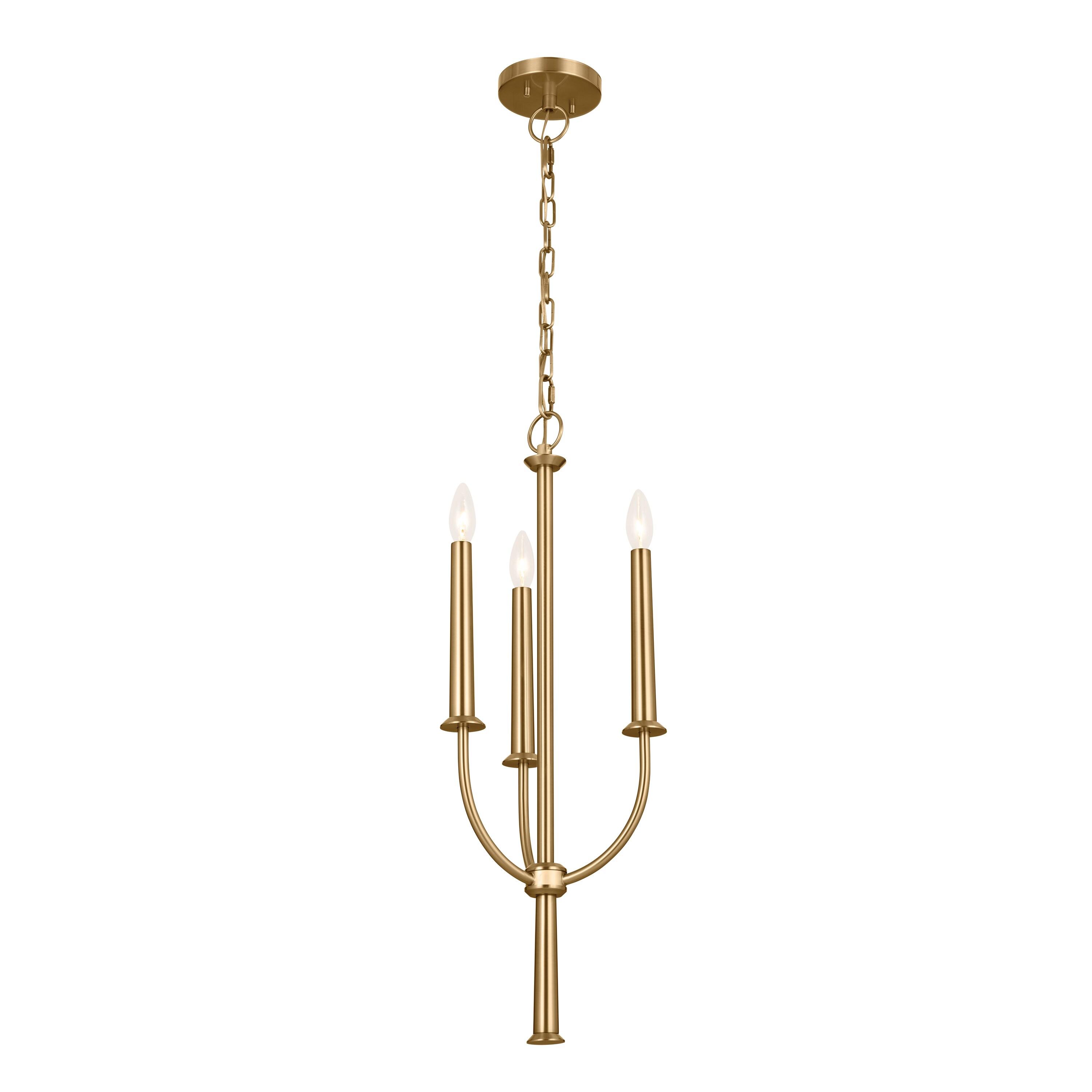 Kichler Lighting Florence 3 - Light Chandelier in  Brushed Natural Brass