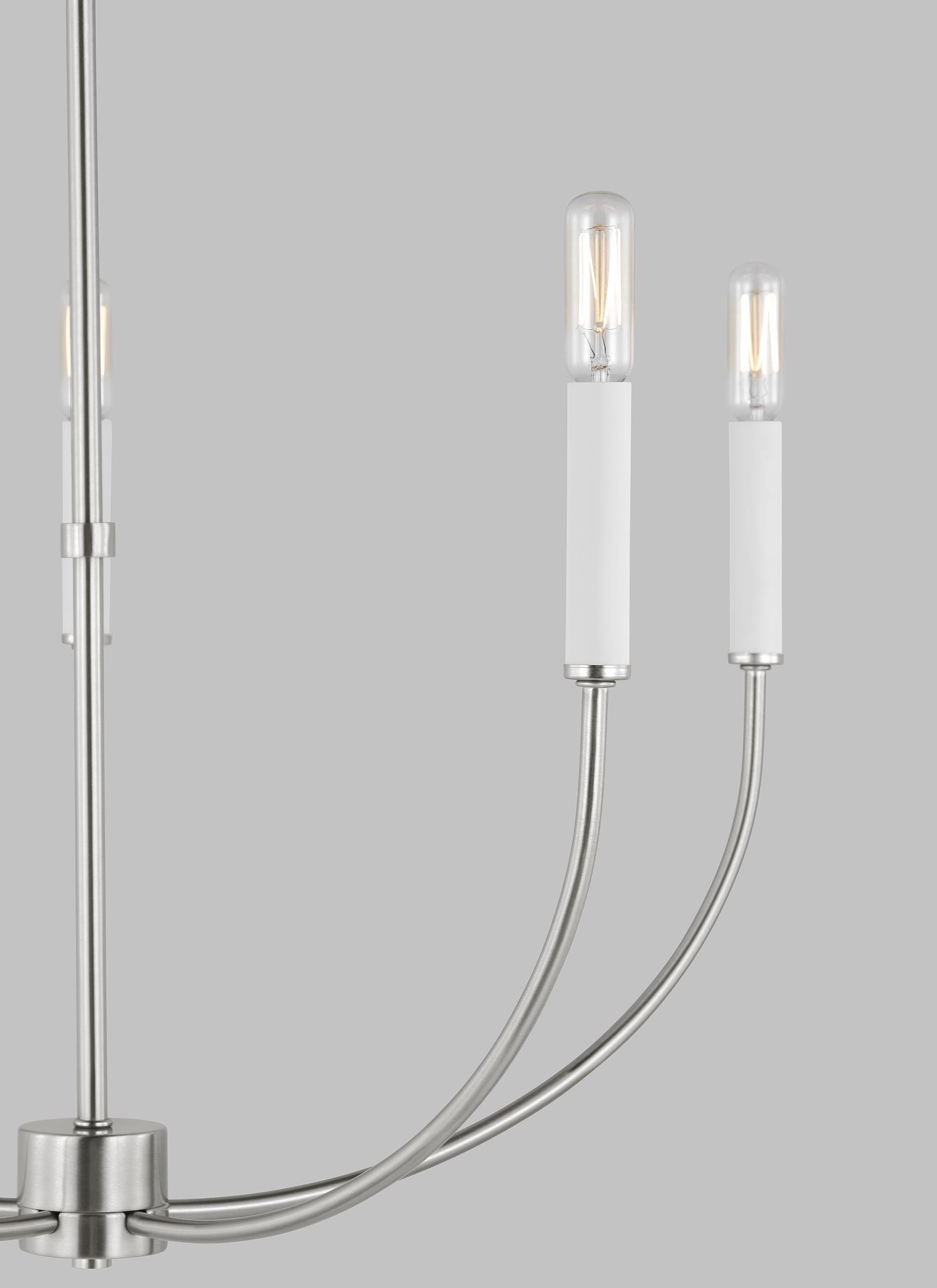 Greenwich 5-Light Brushed Nickel Candle Chandelier