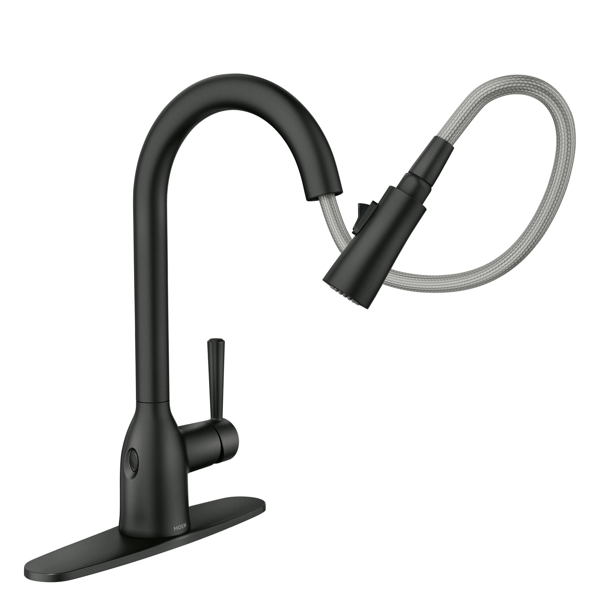 Adler Matte Black Touchless Pull-Down Kitchen Faucet