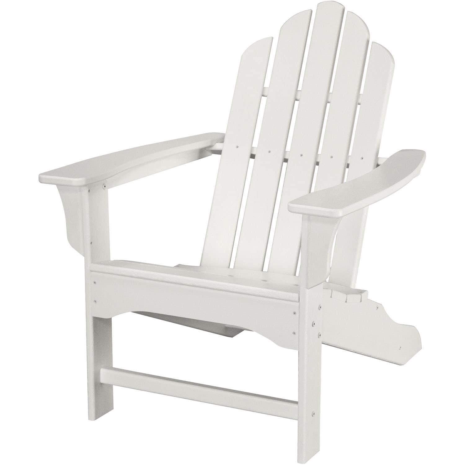Hanover Outdoor Furniture All-Weather Contoured Adirondack Chair, White