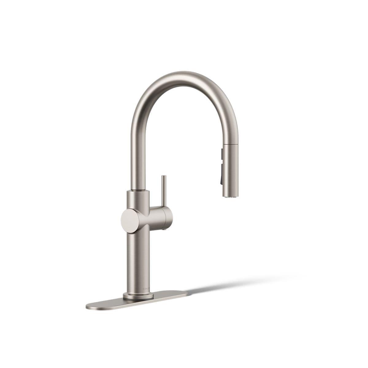 Kohler Crue Single Handle Pull Down Kitchen Faucet with Three-Function Pull Down Sprayer