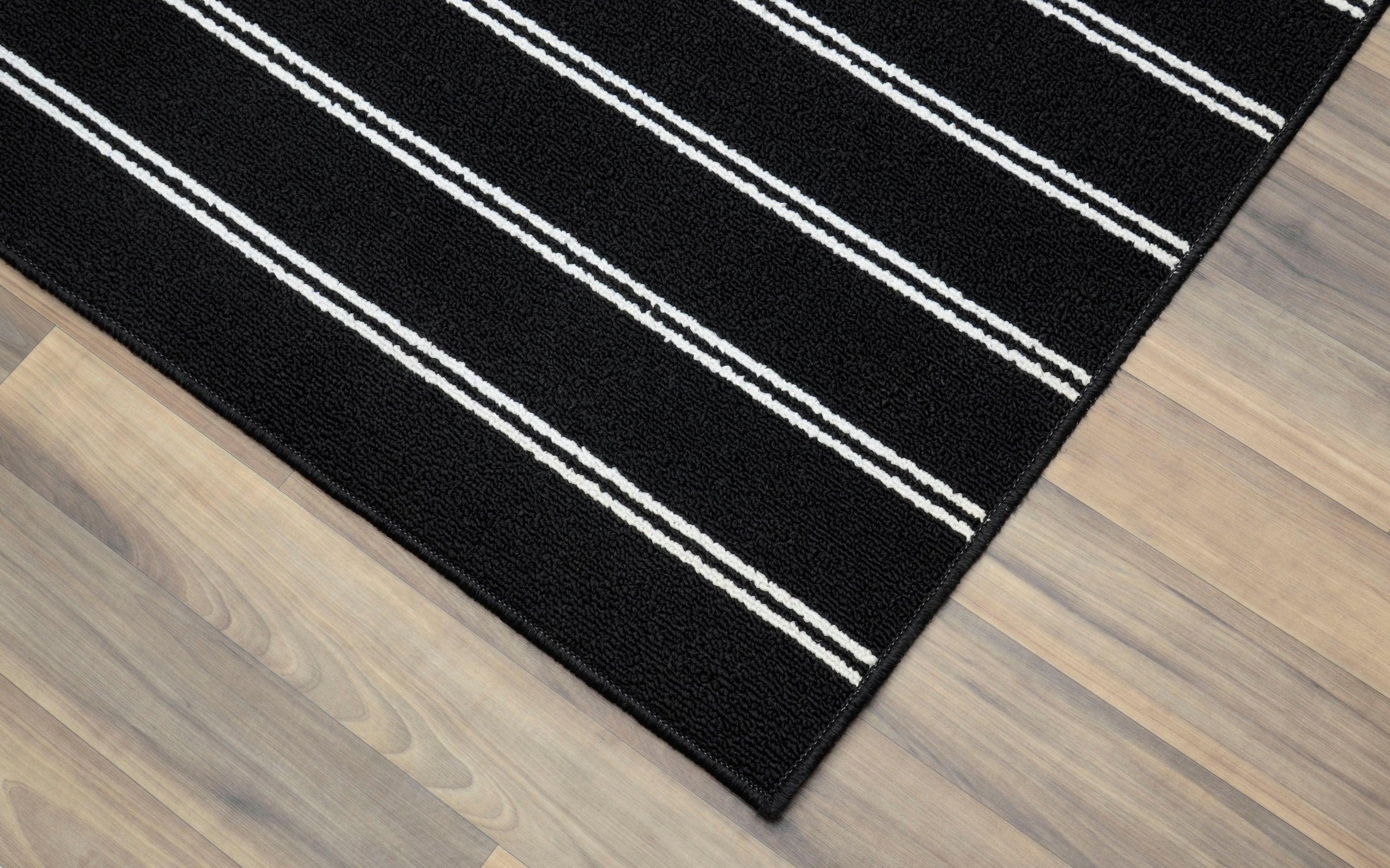 Garland Rug Avery Polypropylene Black Indoor Area Rug, 9' x 12'