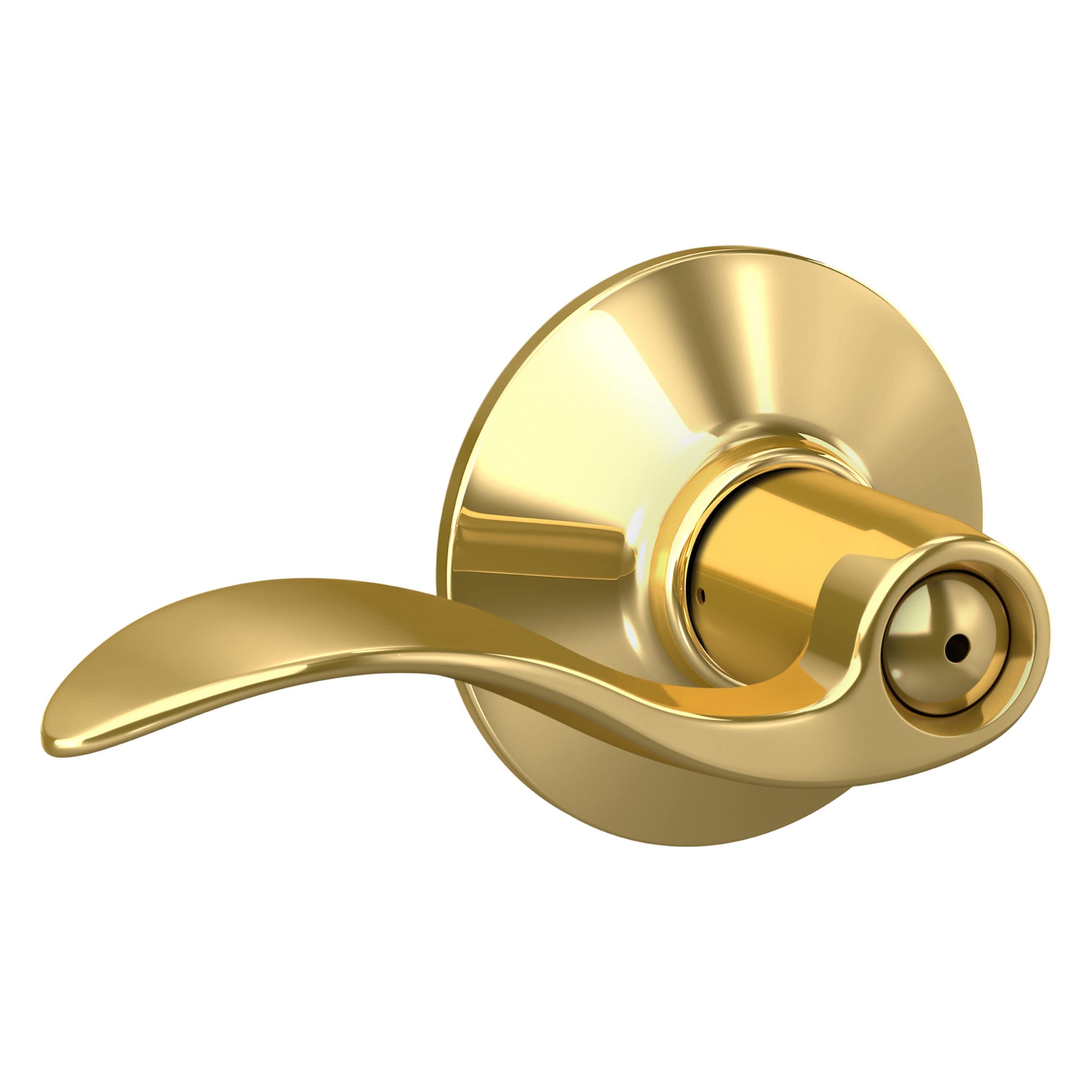 Accent Privacy Door Lever with Rosette