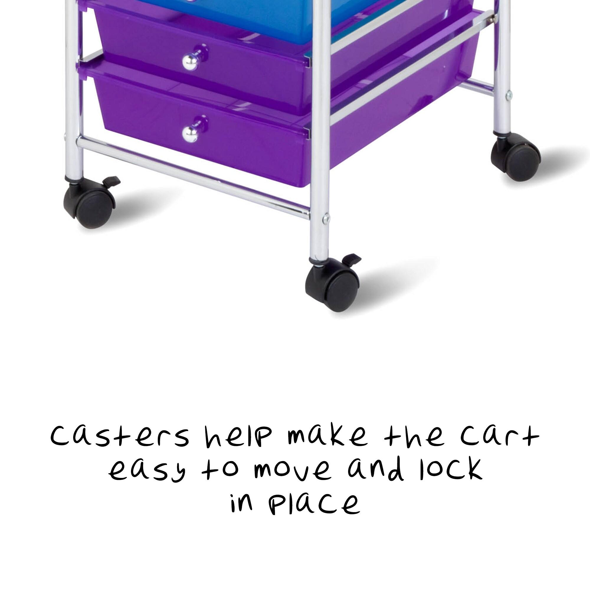 Rebrilliant Jiya 10 Drawer Storage Drawer with Locking Wheels