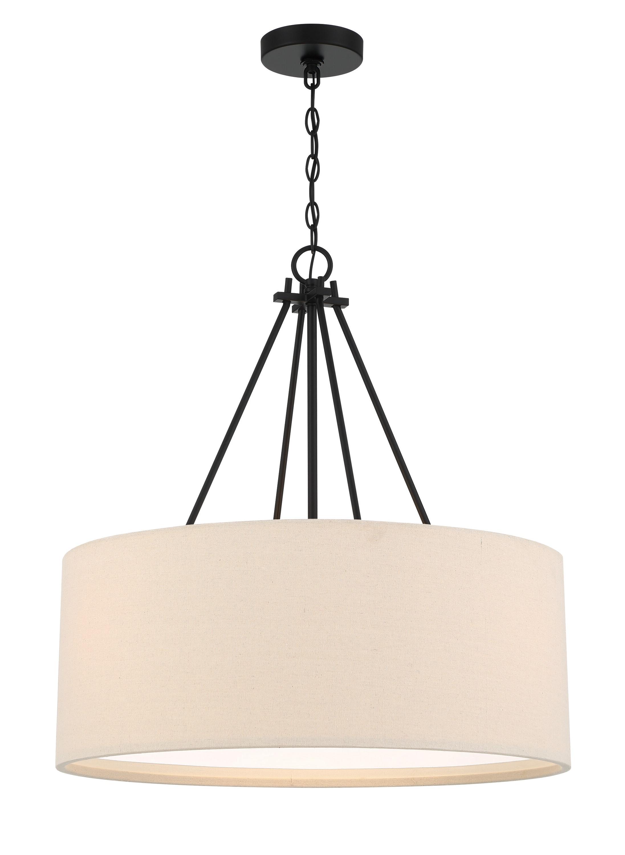 Craftmade 56594 Duke 3 Light 24" Wide Pendant - Black