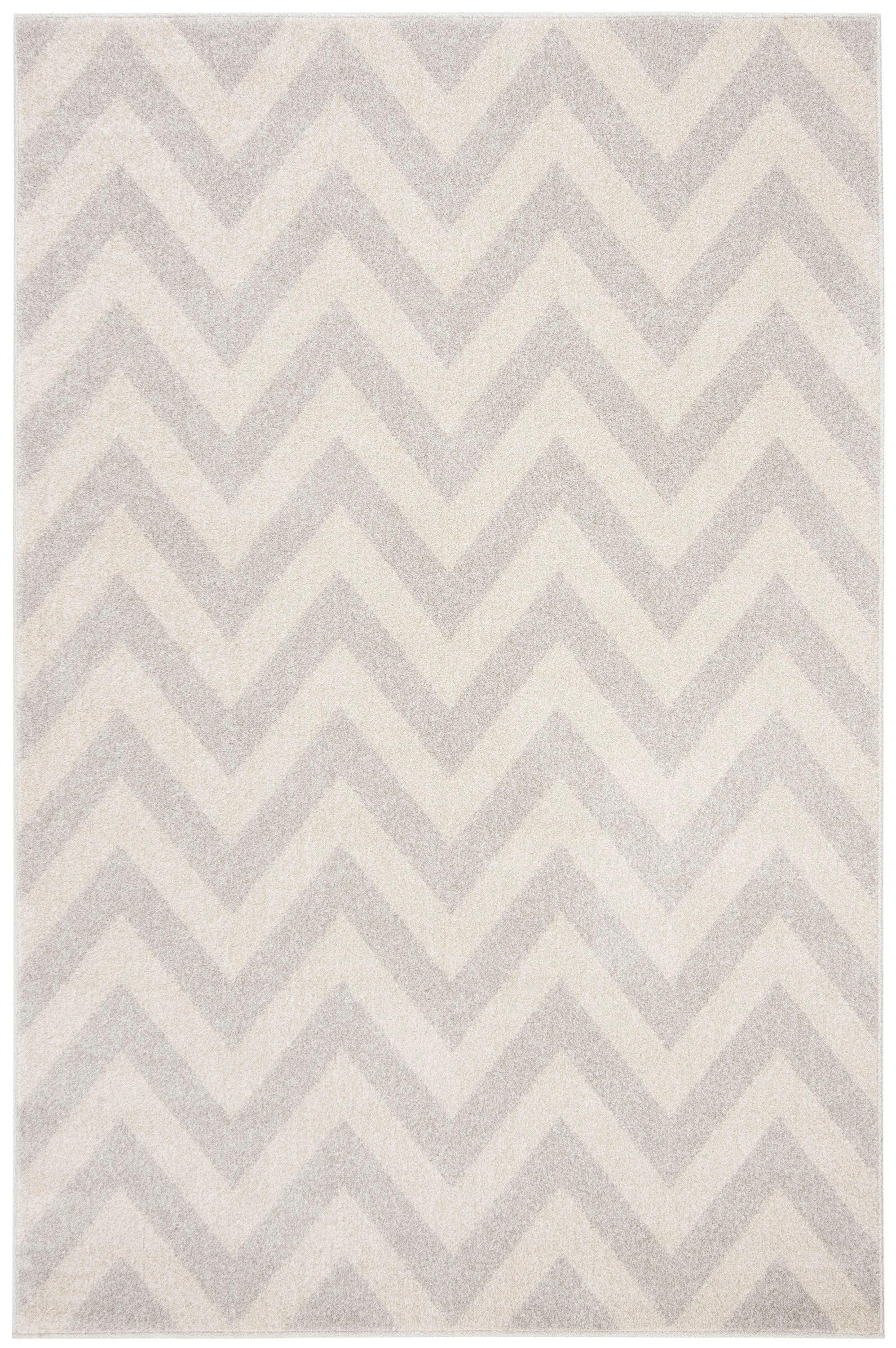 Amherst AMT419 Power Loomed Indoor Area Rug - Light Grey/Beige - 4'x6' - Safavieh