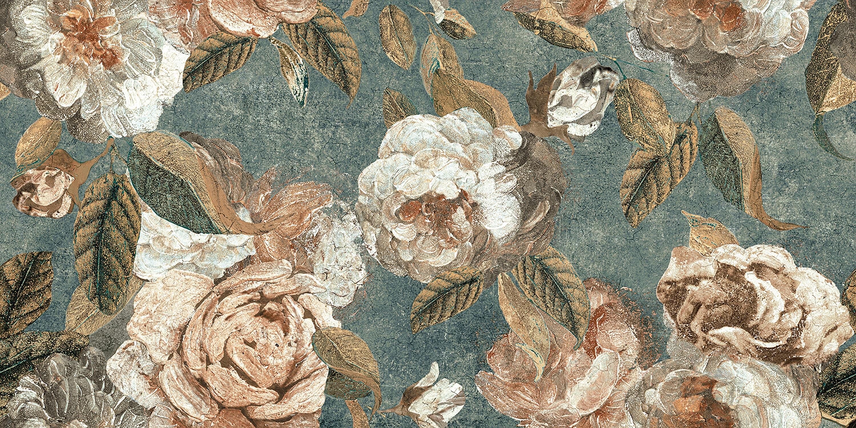 Merola Tile Parete Fiori 24" x 47" Porcelain Natural / Floral Wall & Floor Tile