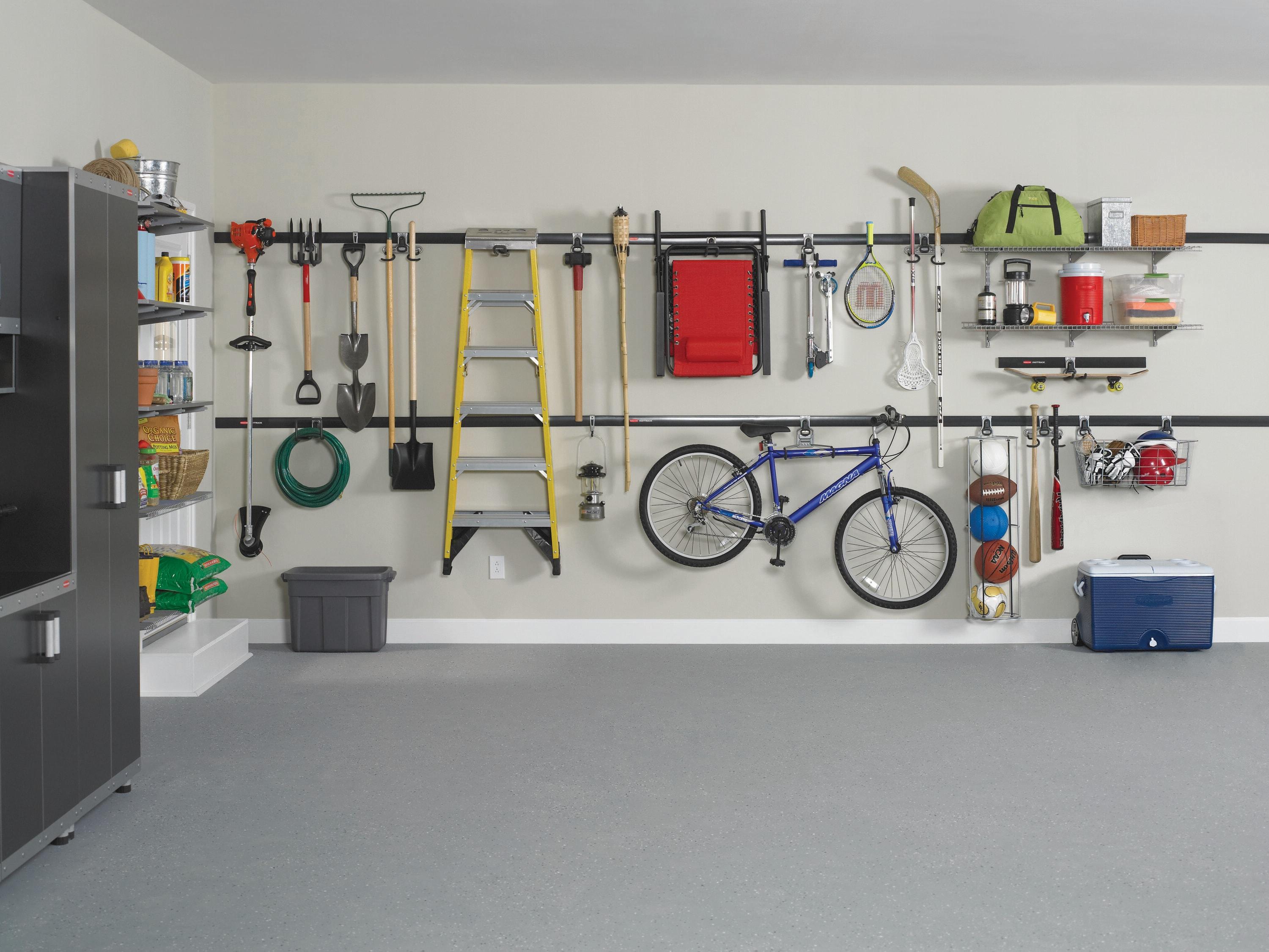 (3 pack) Rubbermaid Fast Track Garage Storage Rail Hardware Pack