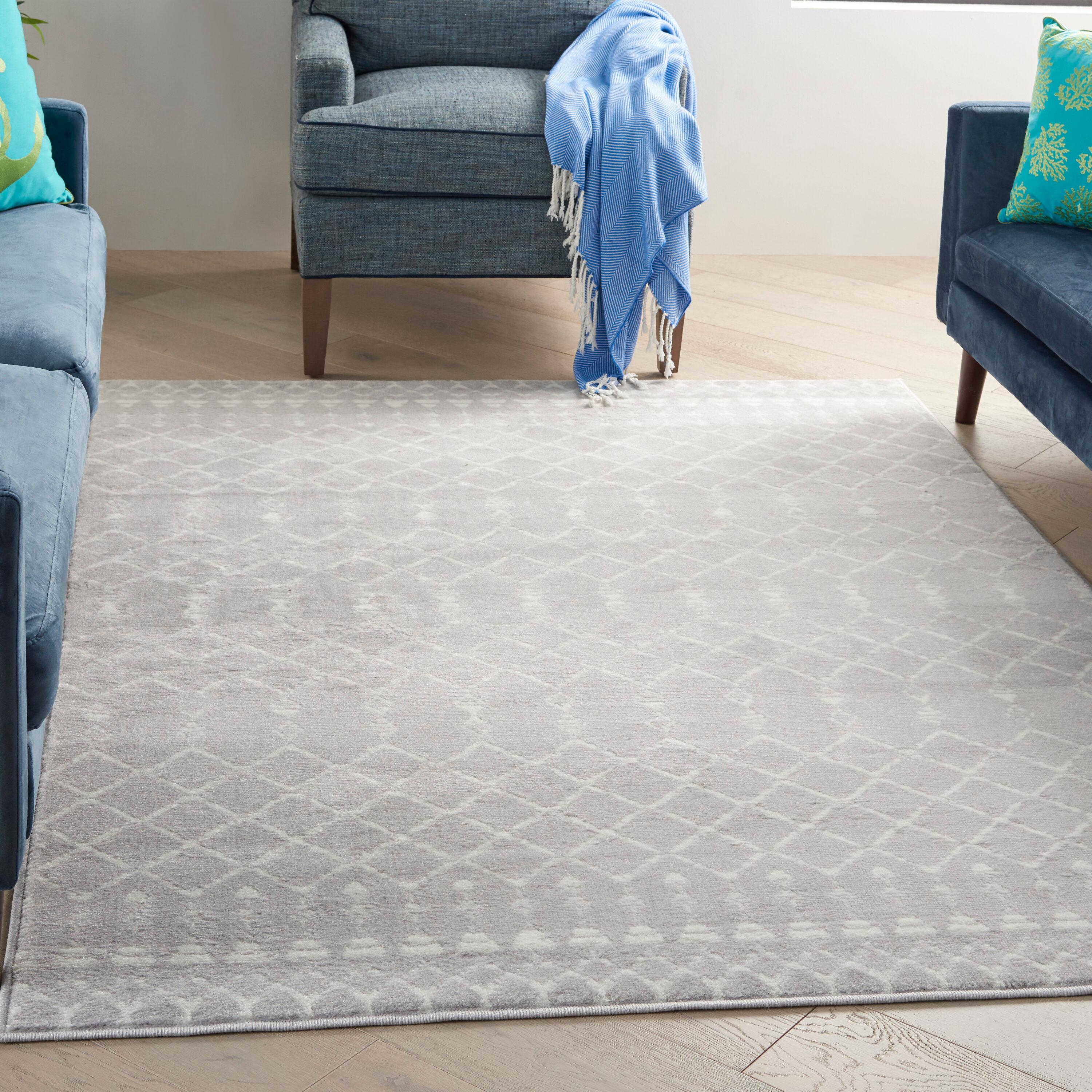 Nourison Whimsicle WHS02 Indoor only Area Rug - Grey 6' x 9'