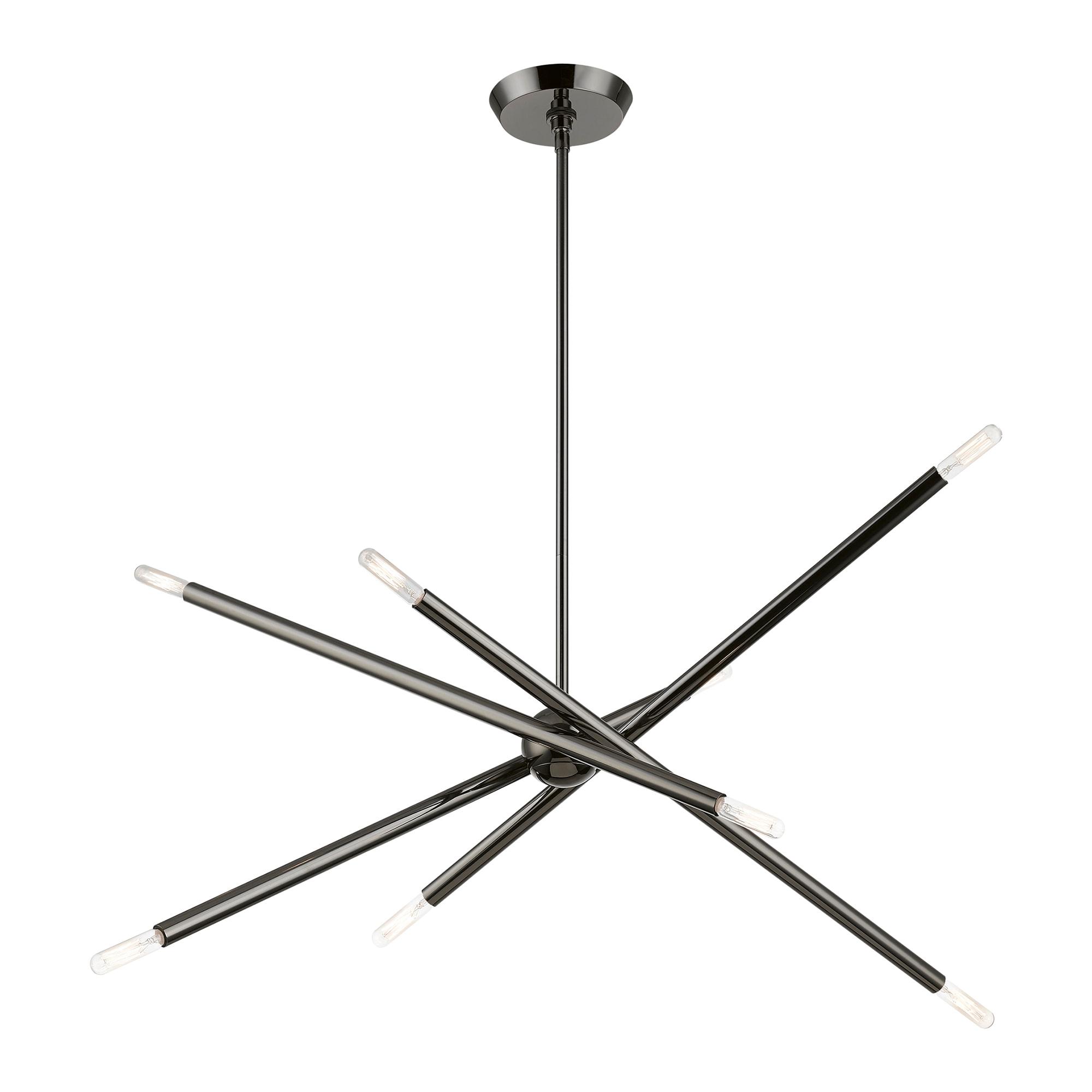 Livex Lighting Soho 8 - Light Chandelier in  Black Chrome