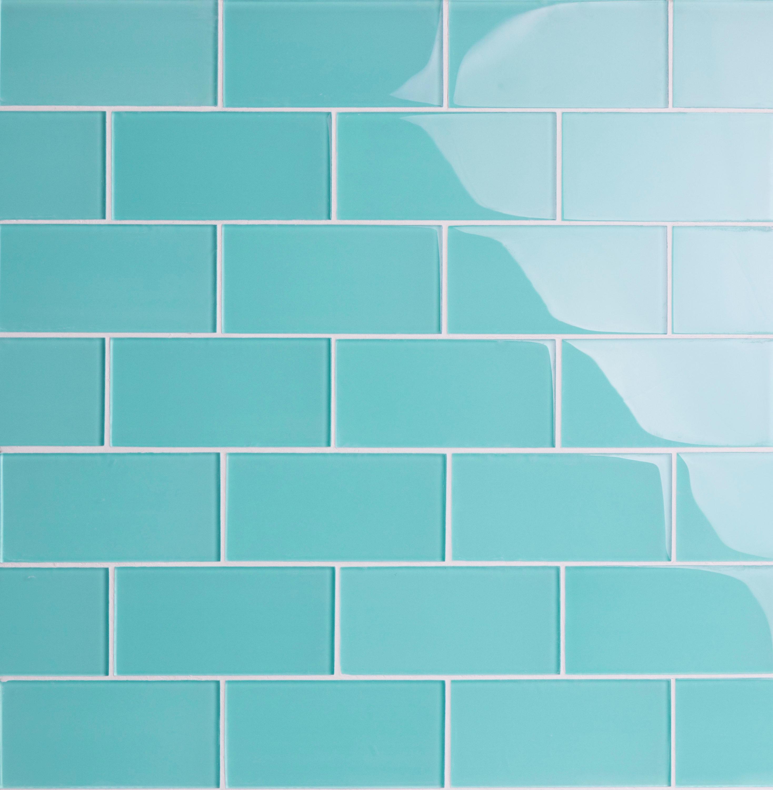 3'' W x 6'' L Glass Peel and Stick Subway Tile