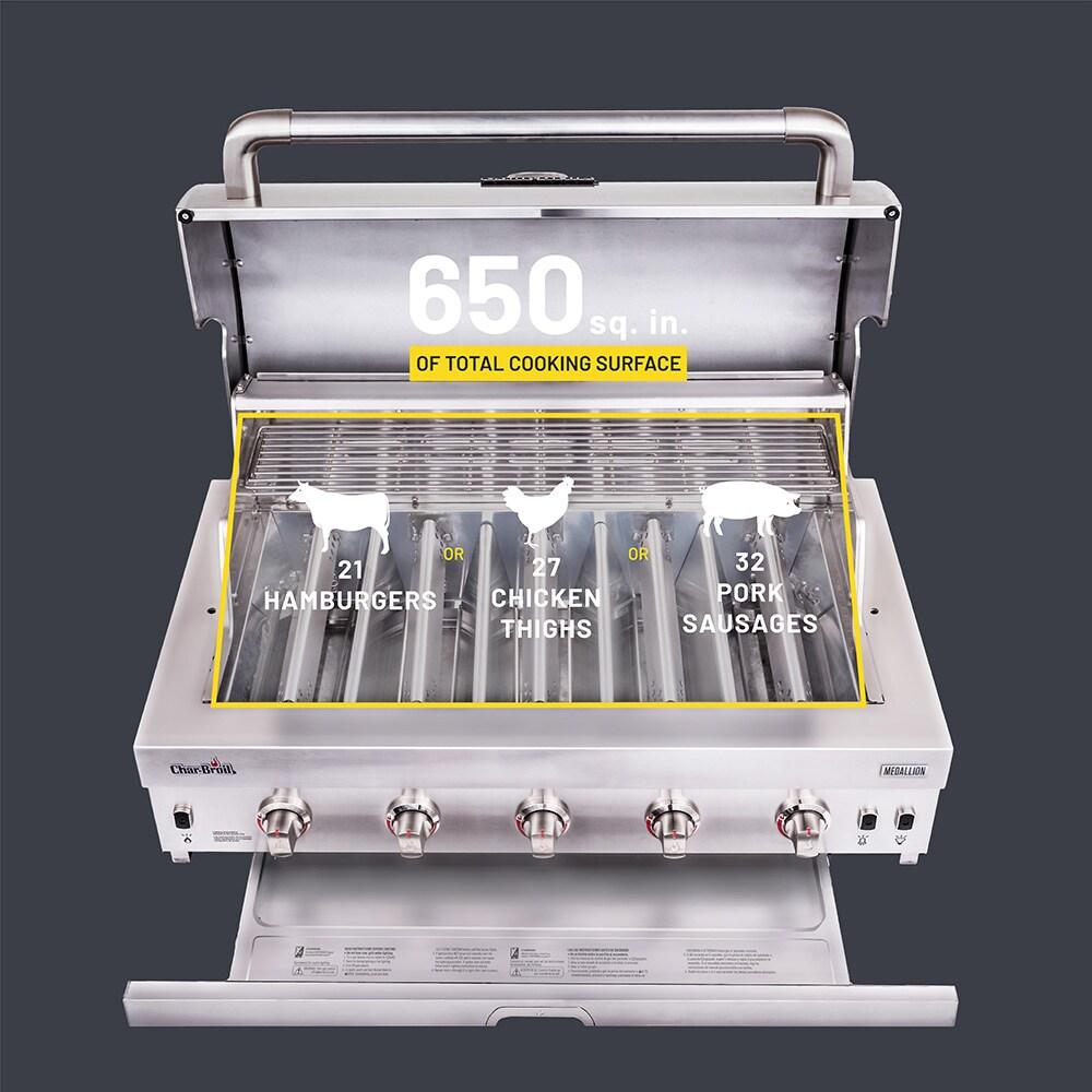 Charbroil Charbroil Medallion Series Built-In 5-Burner Gas Grill, Stainless Steel