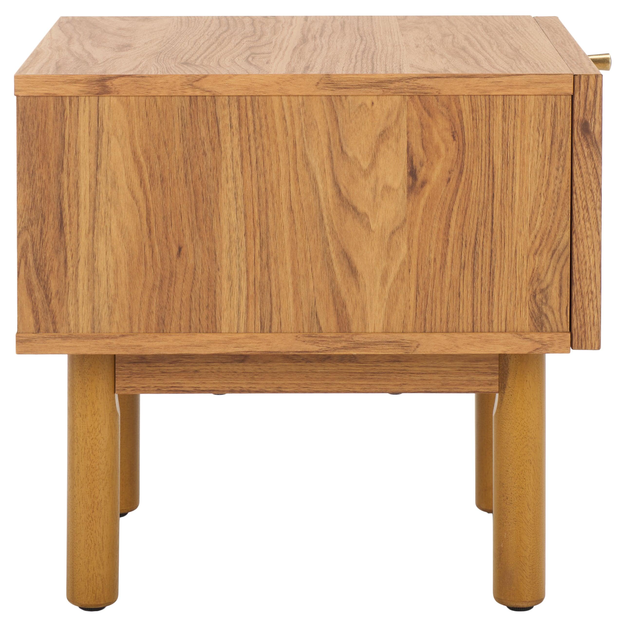 Aino 1 Drawer Nightstand - Oak/Natural - Safavieh