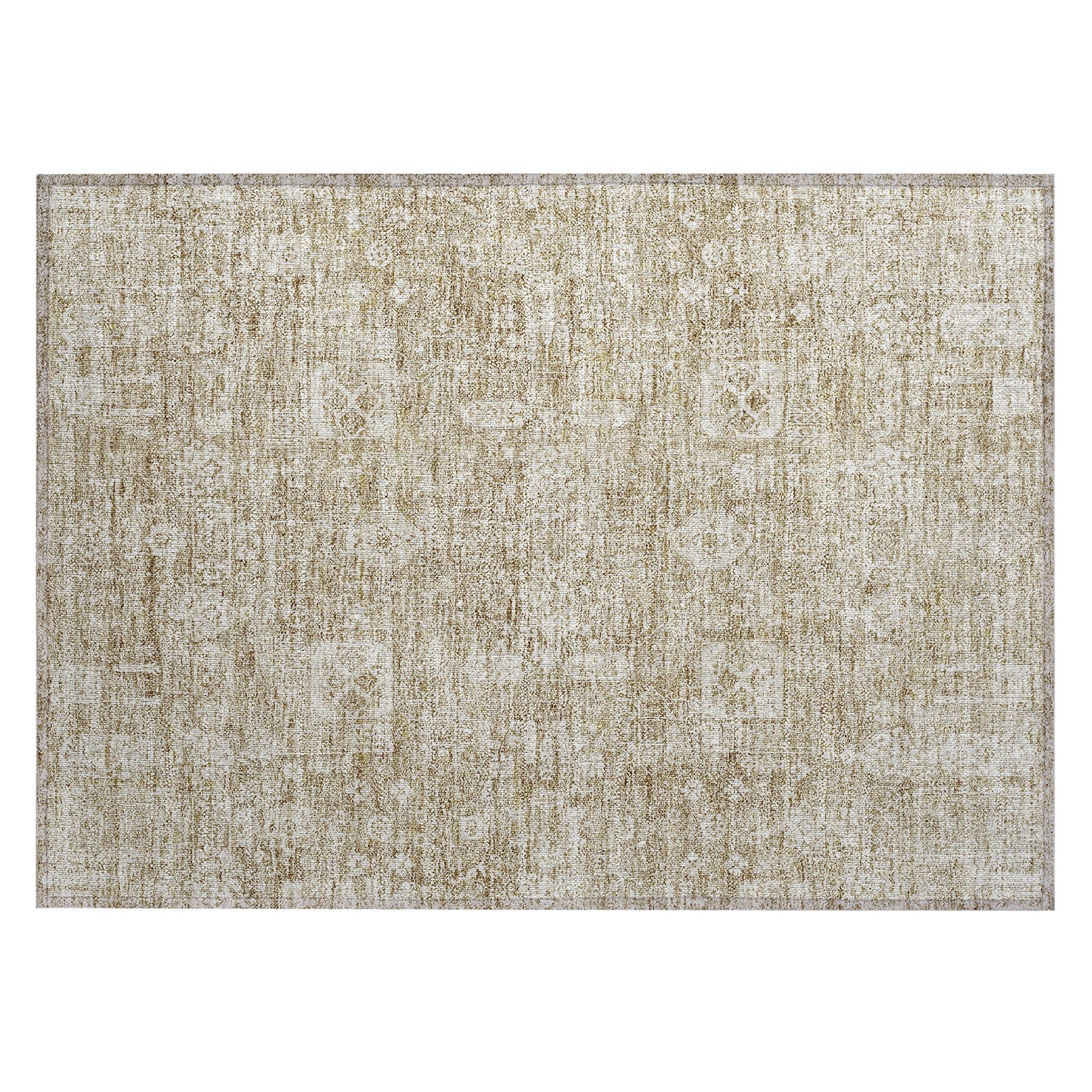 Addison Rugs Chantille Indoor/Outdoor Transitional Panel Beige Washable Rectangle Rug, 1'8" x 2'6"
