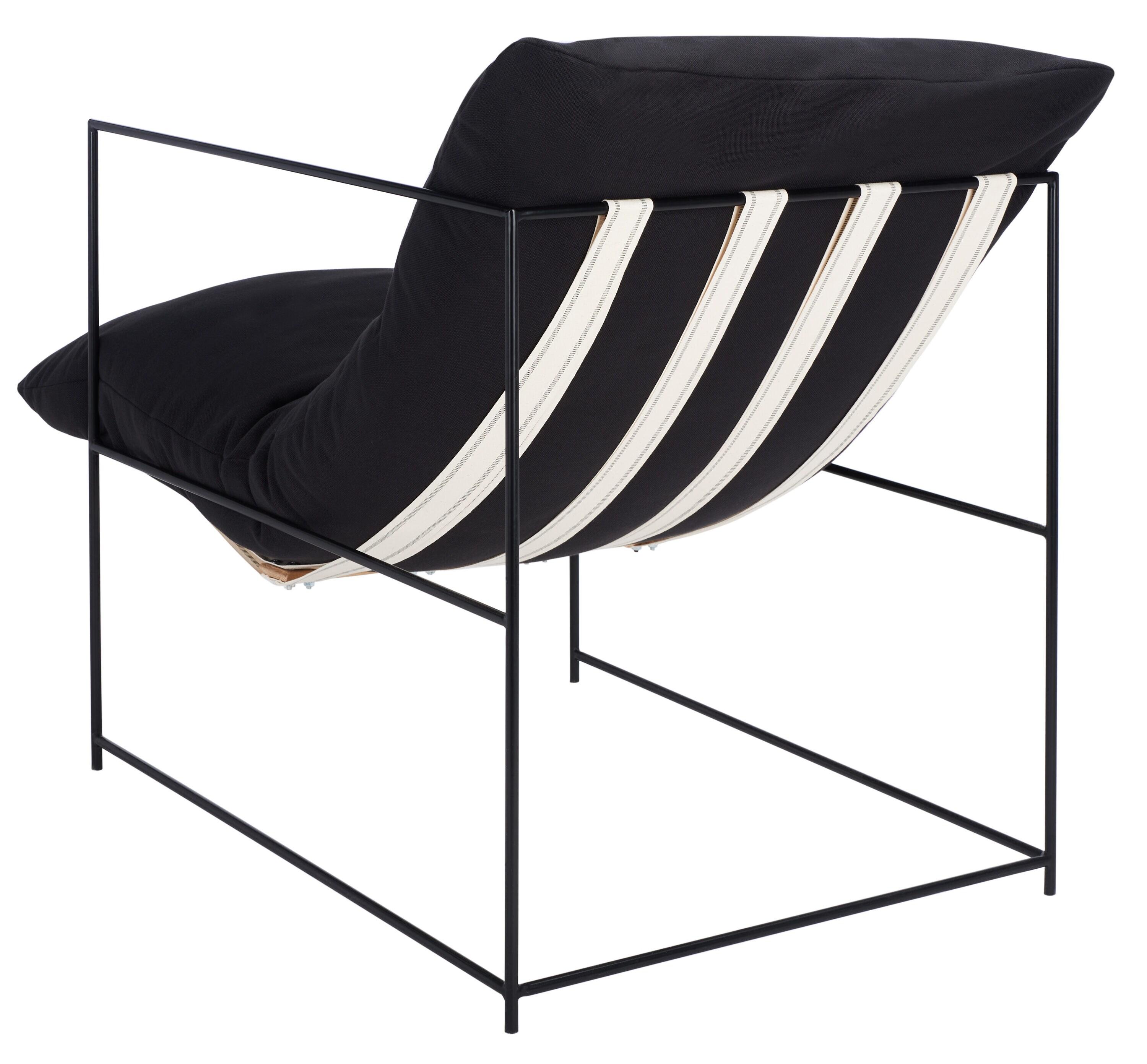 Portland Pillow Top Accent Chair - ACH4511 - Black/Black - Safavieh