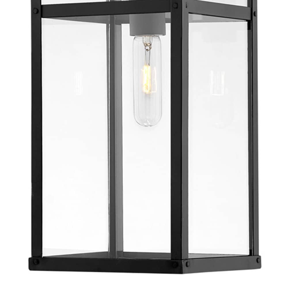 1 Light Medium Outdoor Hanging Lantern In Transitional Style 7.5 Inches Wide By 19 Inches High-Black Finish-Led Lamping Type Hinkley Lighting