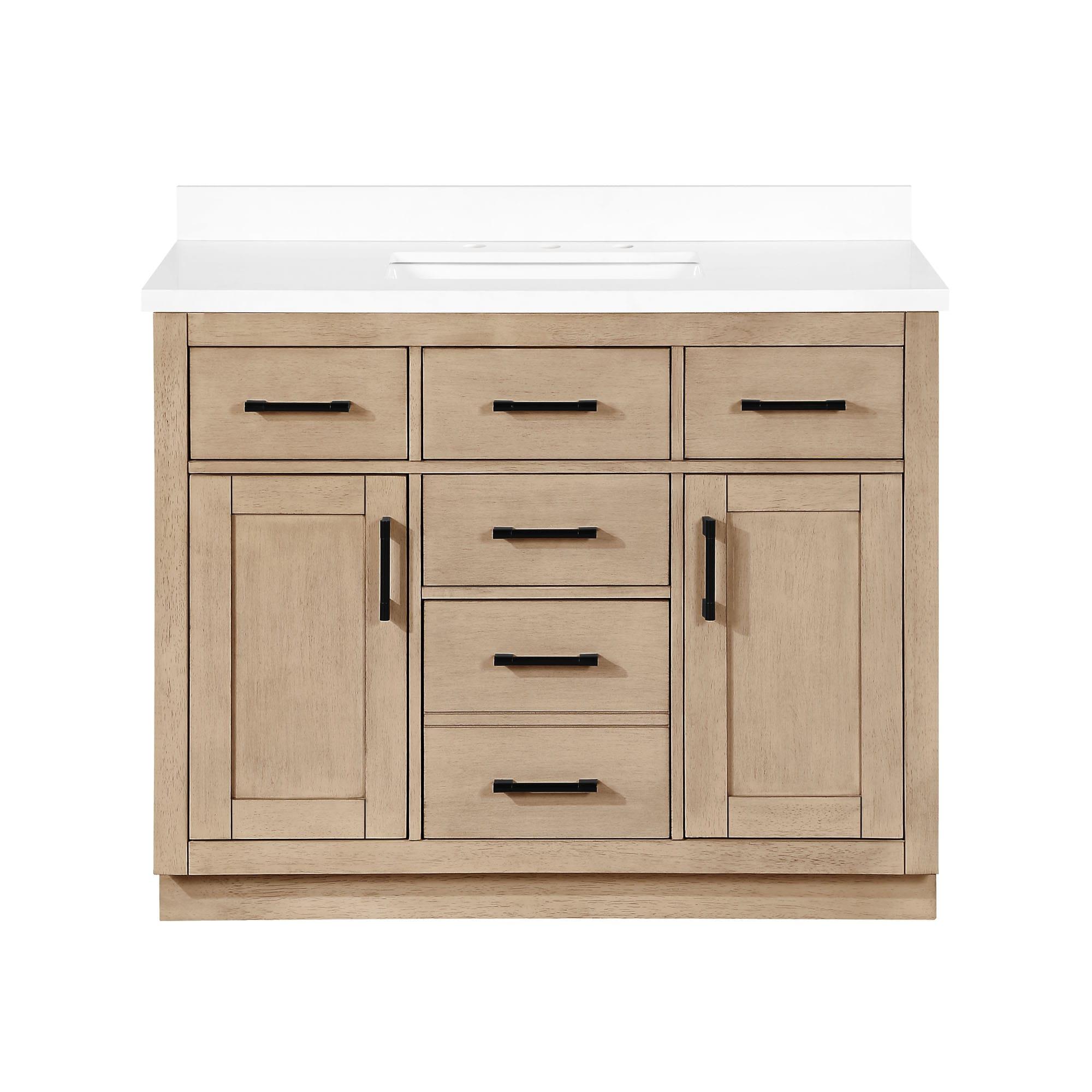 OVE Decors Bailey 42" Single Bathroom Vanity Set with Premium Countertop