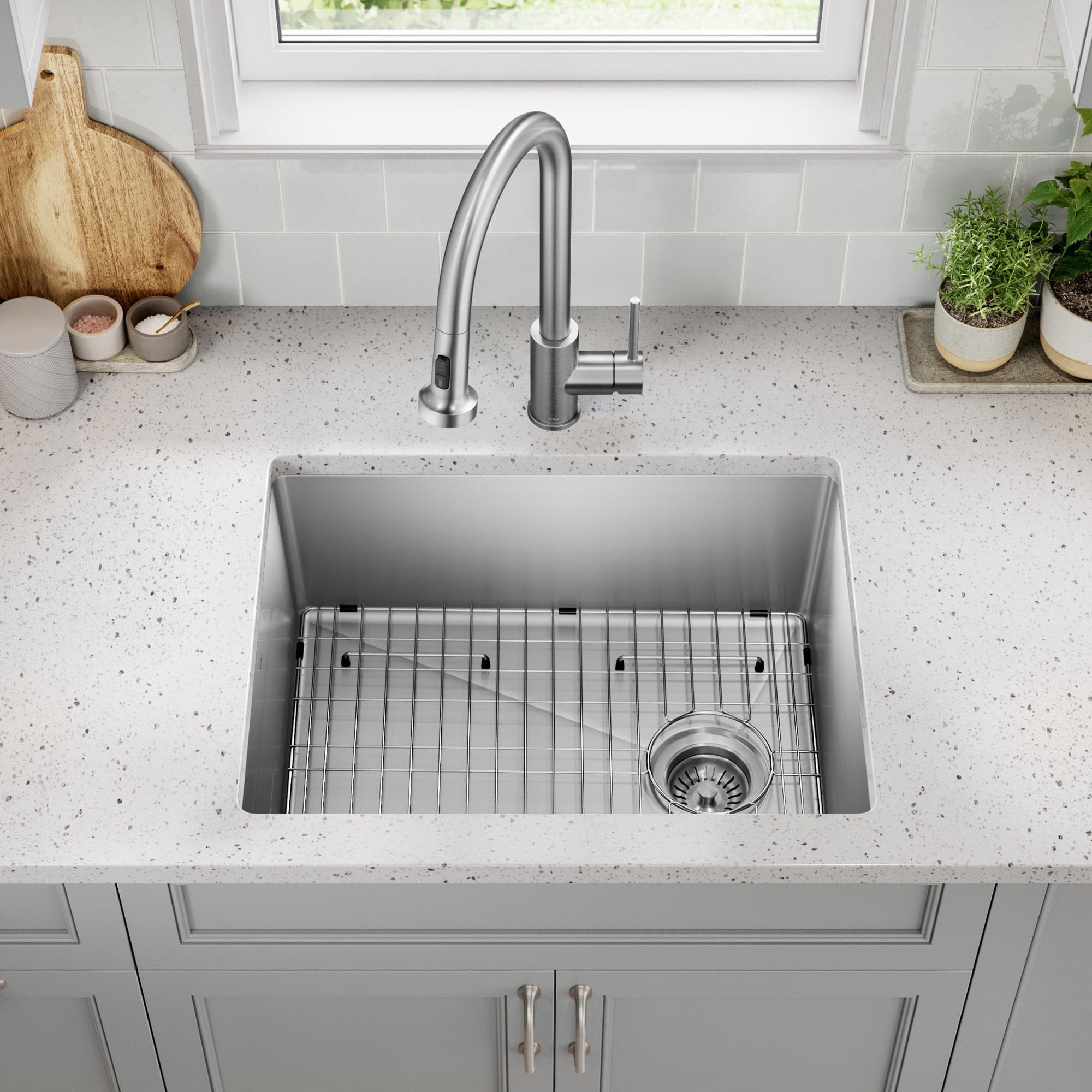 KRAUS Fairlane Undermount 18-Gauge Stainless Steel Kitchen Sink