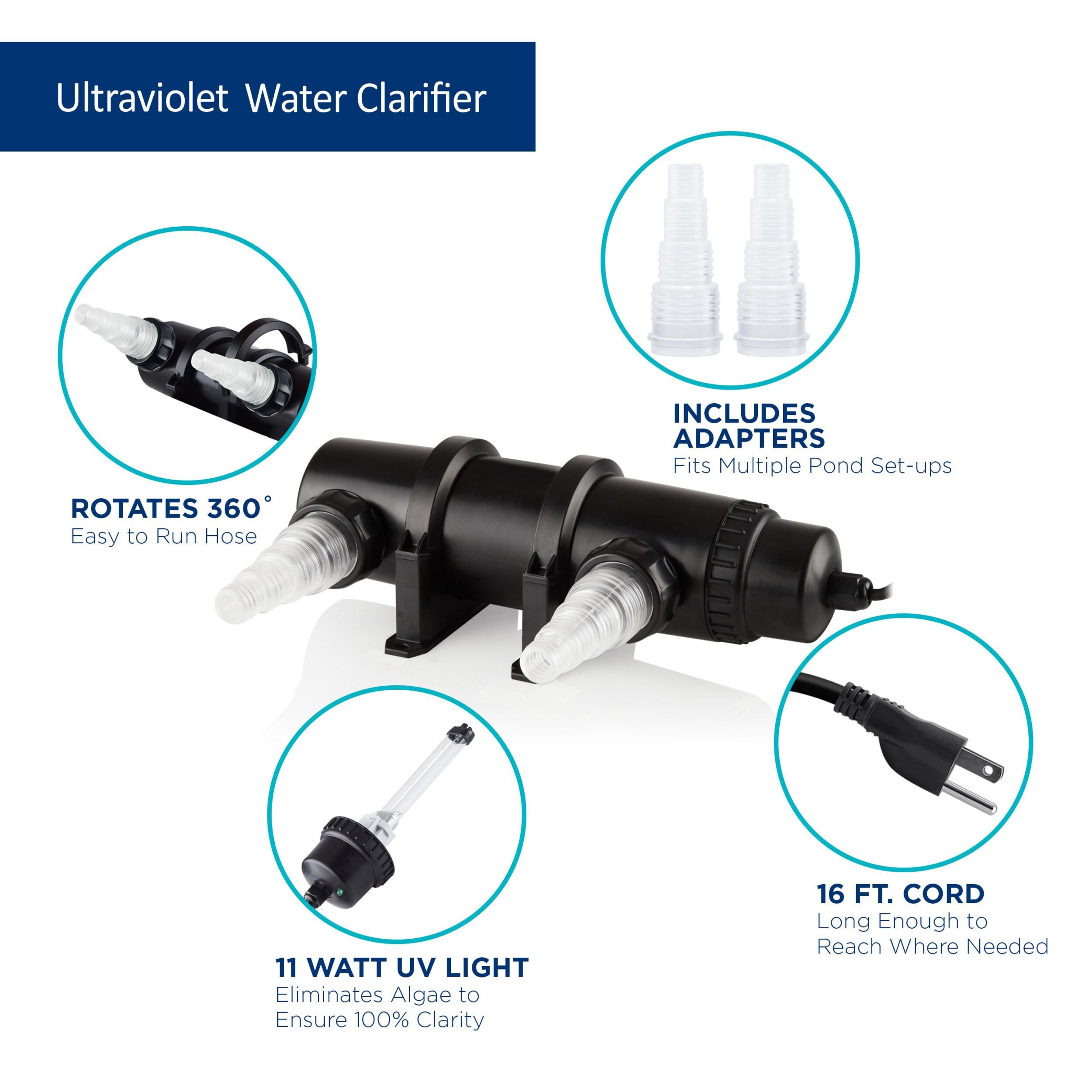 11 Watt UV Clarifier Black - Alpine Corporation