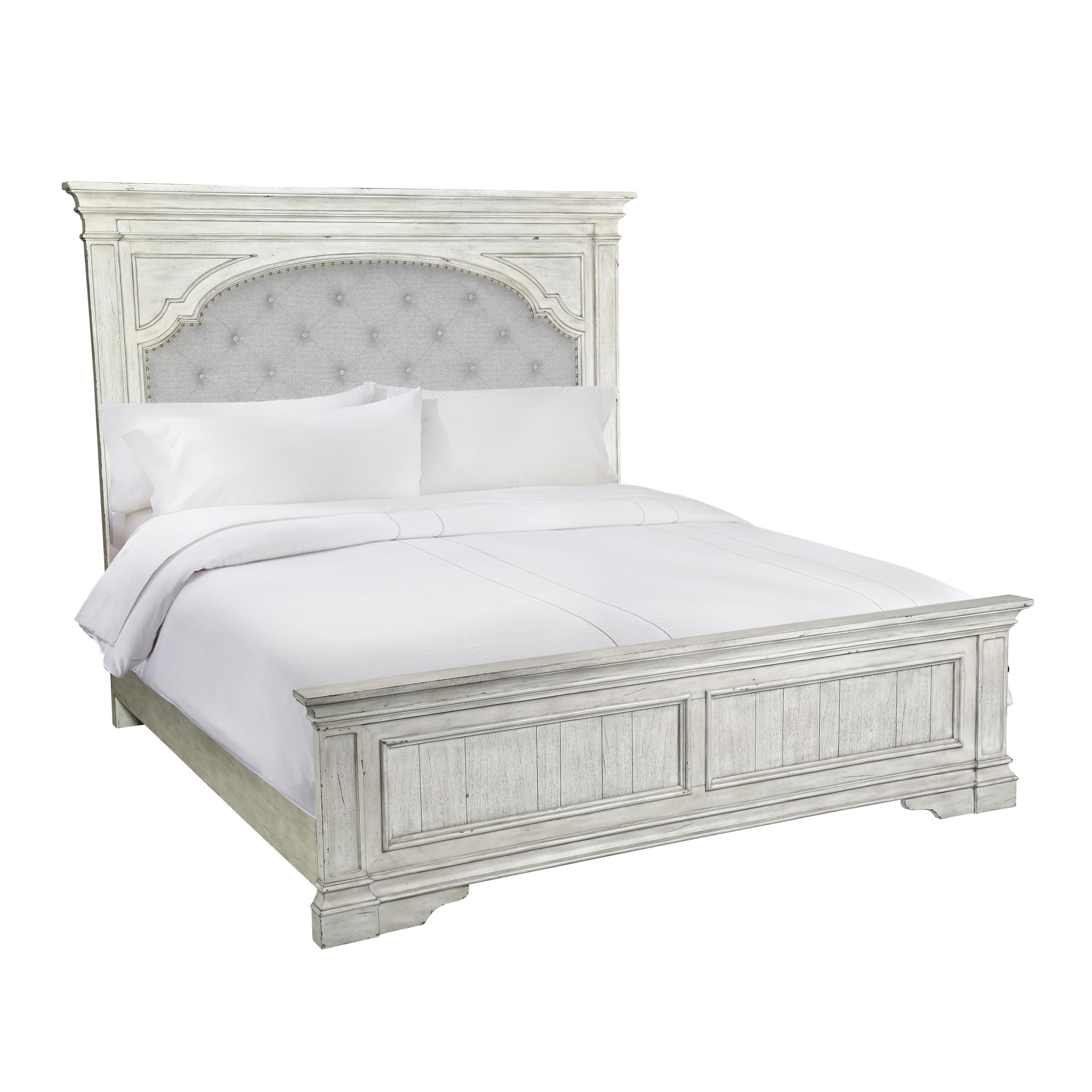 Steve Silver Highland Park King Bed - Rustic Ivory