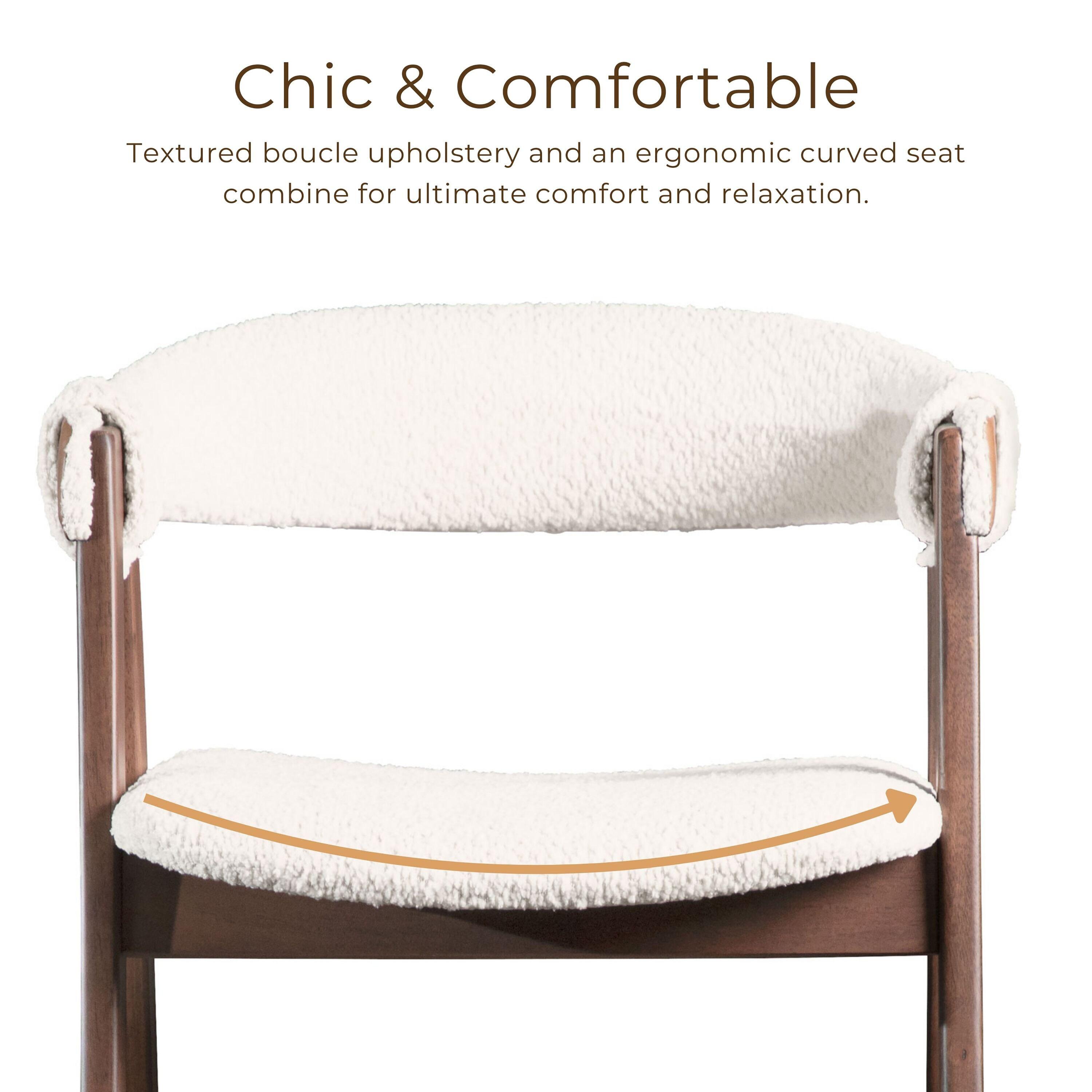 HOMES: Inside + Out 5pc Pearlcrest Mid-Century Modern Dining Table Walnut